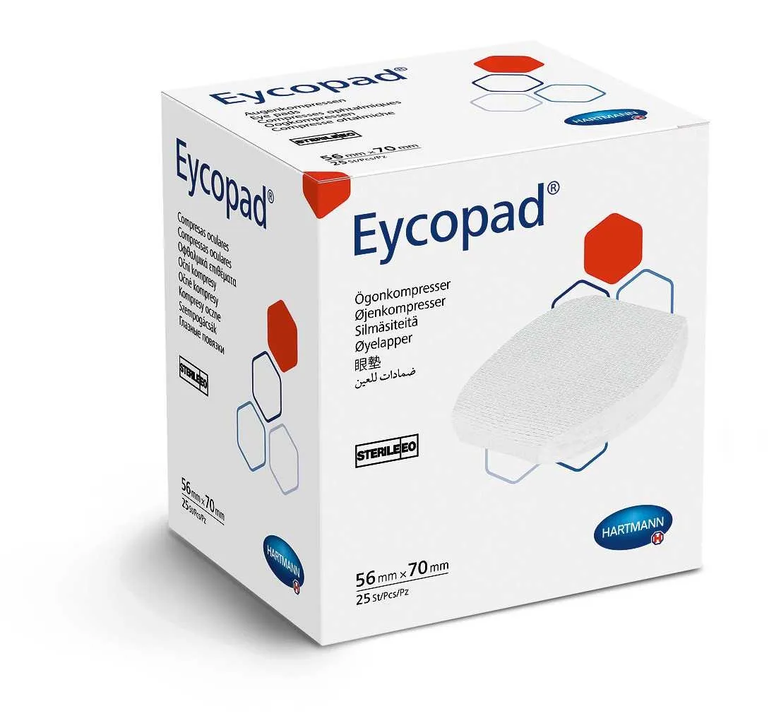 EYCOPAD sterilus tvarstis akims, 56x70mm, 25 vnt. -  