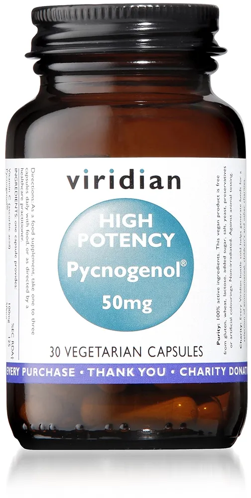 VIRIDIAN HIGH POTENCY PYCNOGENOL 50mg, N30 -  