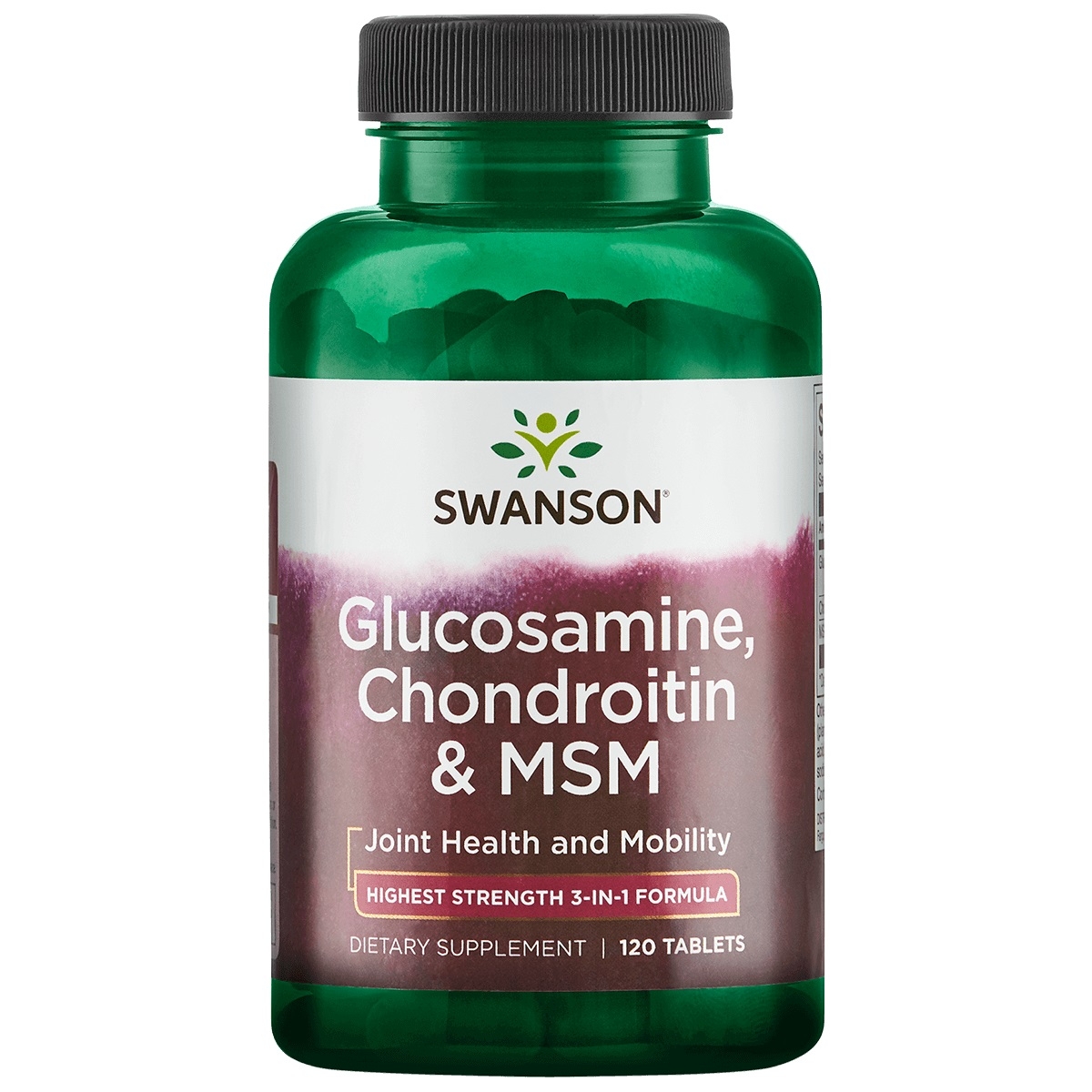 SWANSON Gliukozaminas, Chondroitinas ir MSM tabletės N120 -  