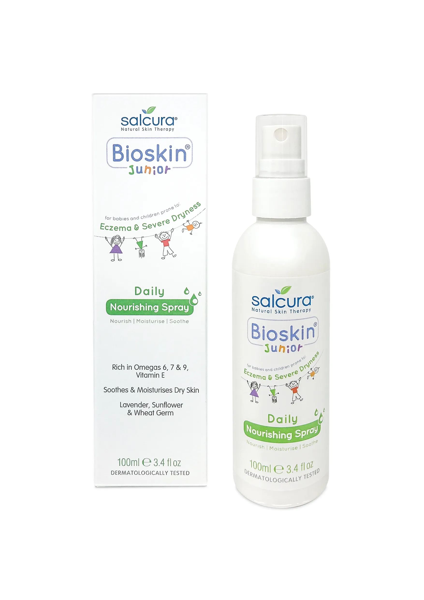 SALCURA purškiama priemonė odai JUNIOR DAILY NOURISHING SPRAY, 100ml -  