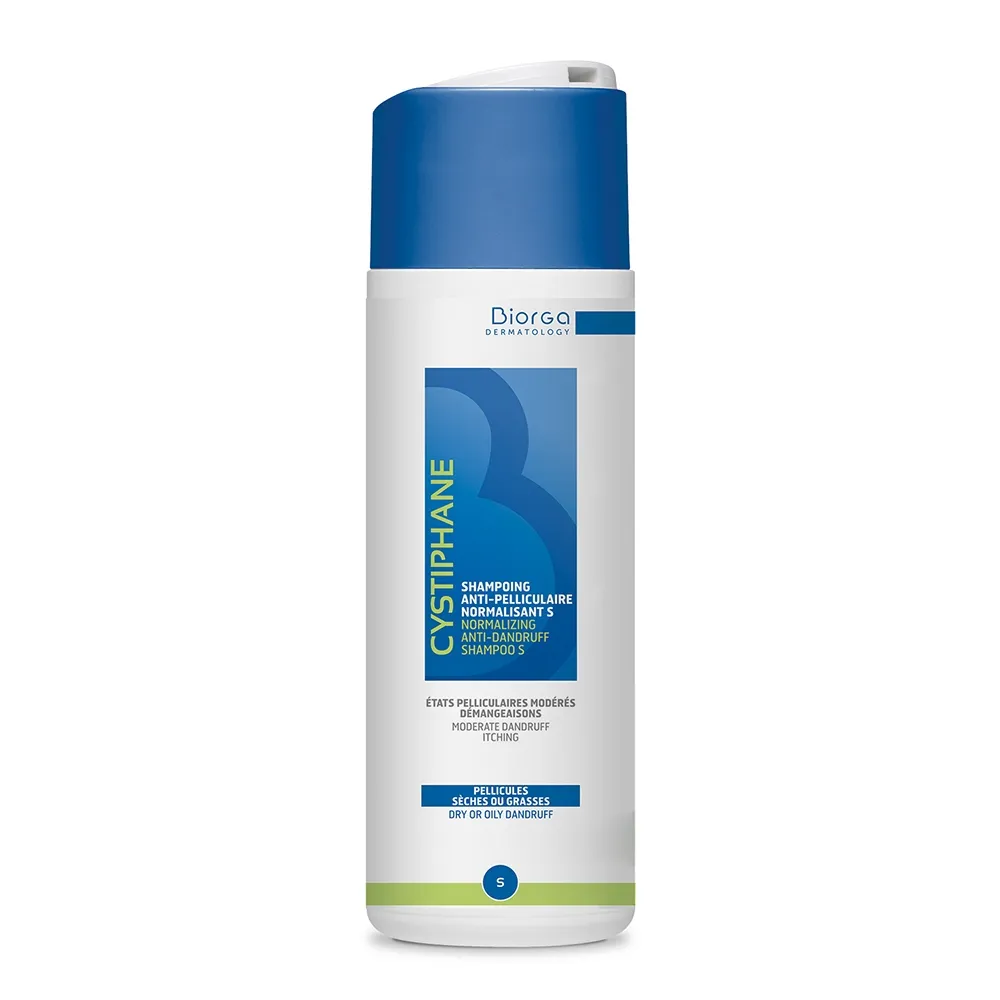BIORGA balansuojamasis šampūnas nuo pleiskanų CYSTIPHANE S, 200ml -  