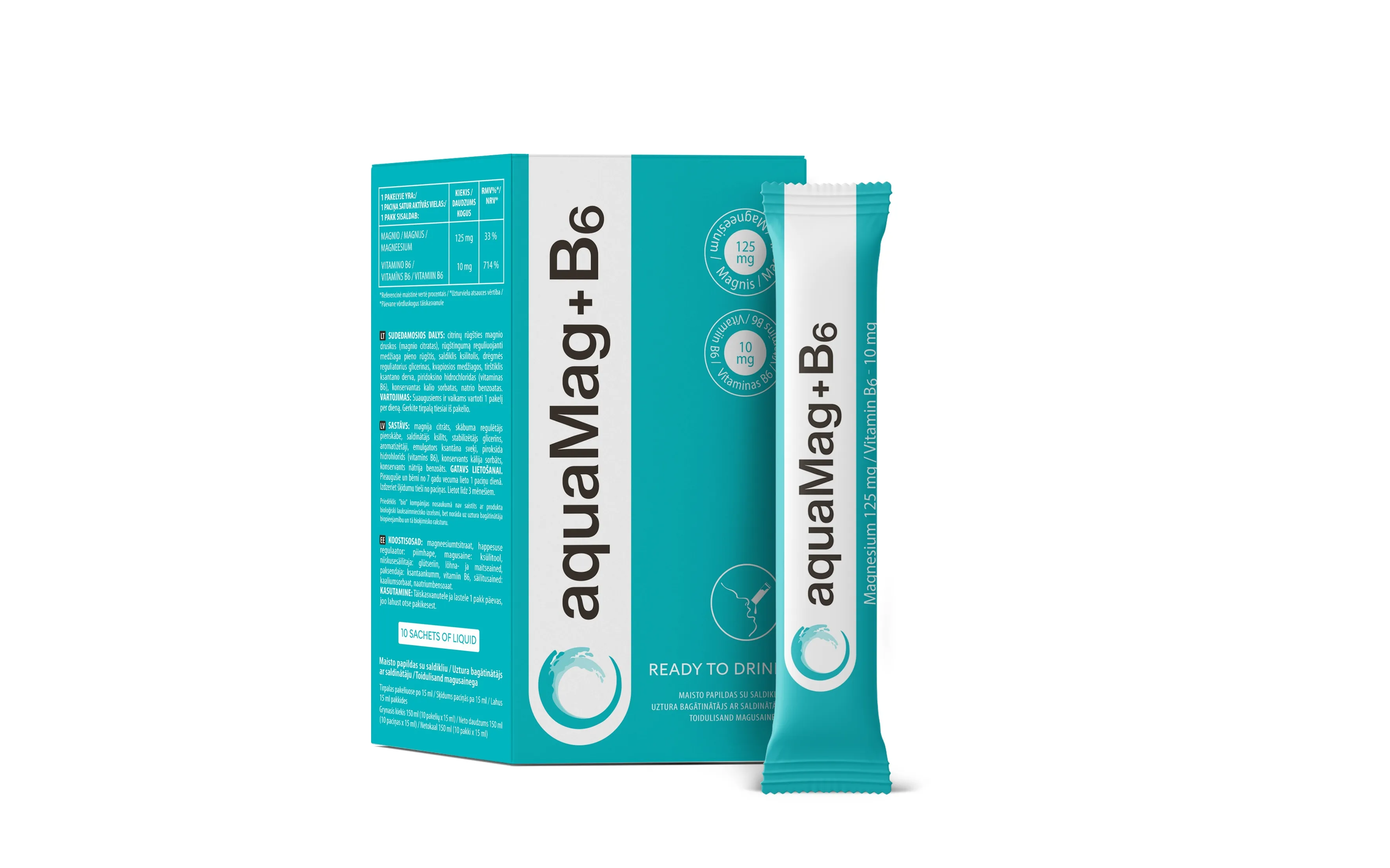 AQUAMAG+B6 geriamasis tirpalas 15ml, N10 -  