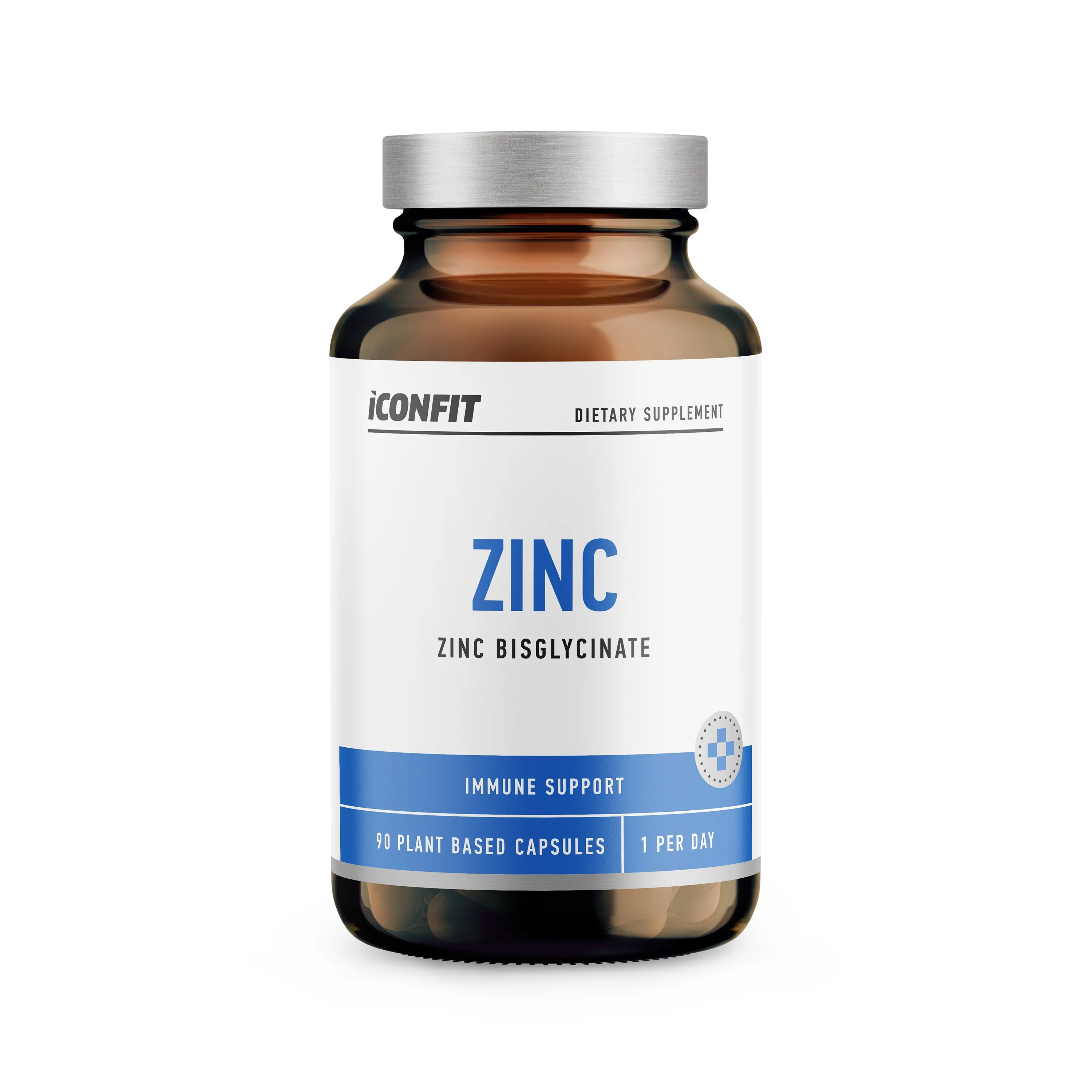 ICONFIT Cinkas (Bioaktyvus cinko diglicinatas), 25mg, N90 -  