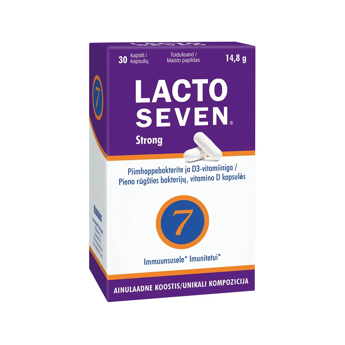 LACTOSEVEN STRONG kapsulės N30 -  