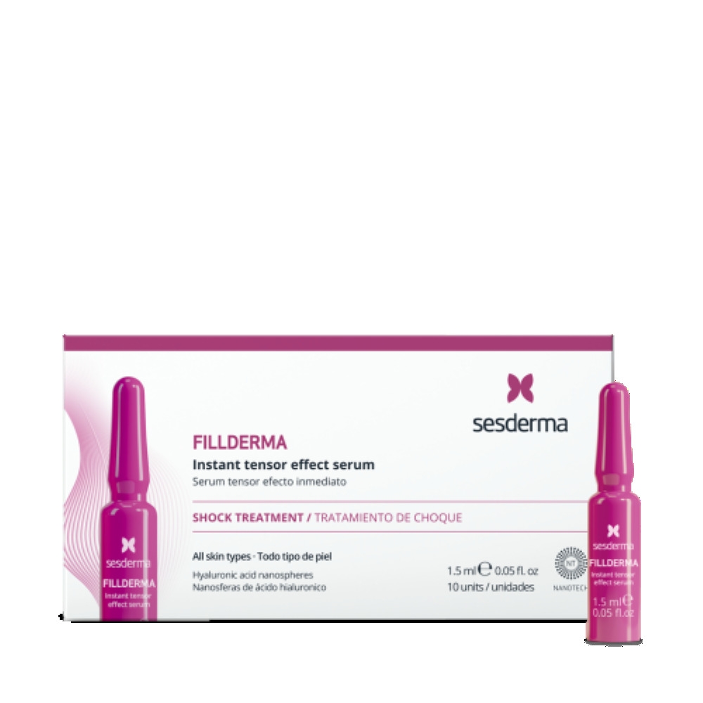 SESDERMA ampulės su hialurono rūgštimi FILLDERMA, 10vnt x 1.5ml -  