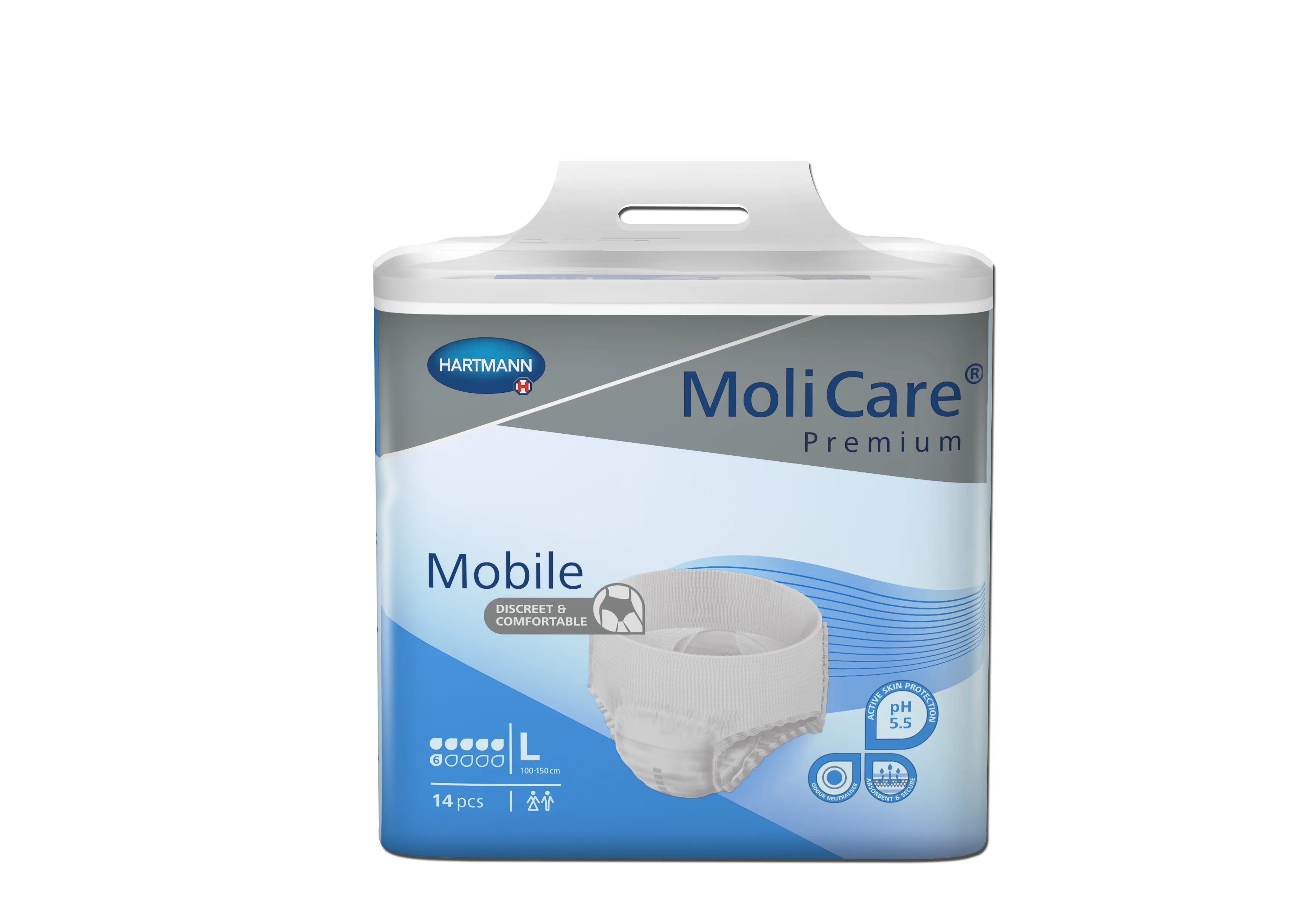 HARTMANN sauskelnės-kelnaitės MOLICARE MOBILE, 6 lašai, L, N14 -  