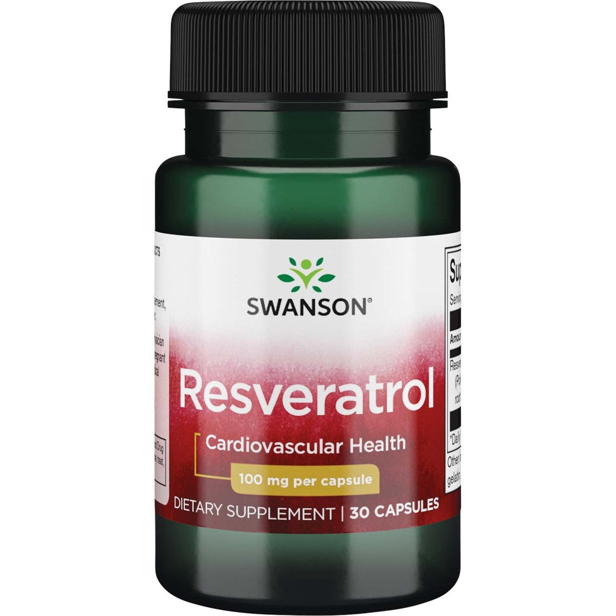 Swanson maisto papildas Resveratrolis 100mg pagamintas JAV, laikantis -  