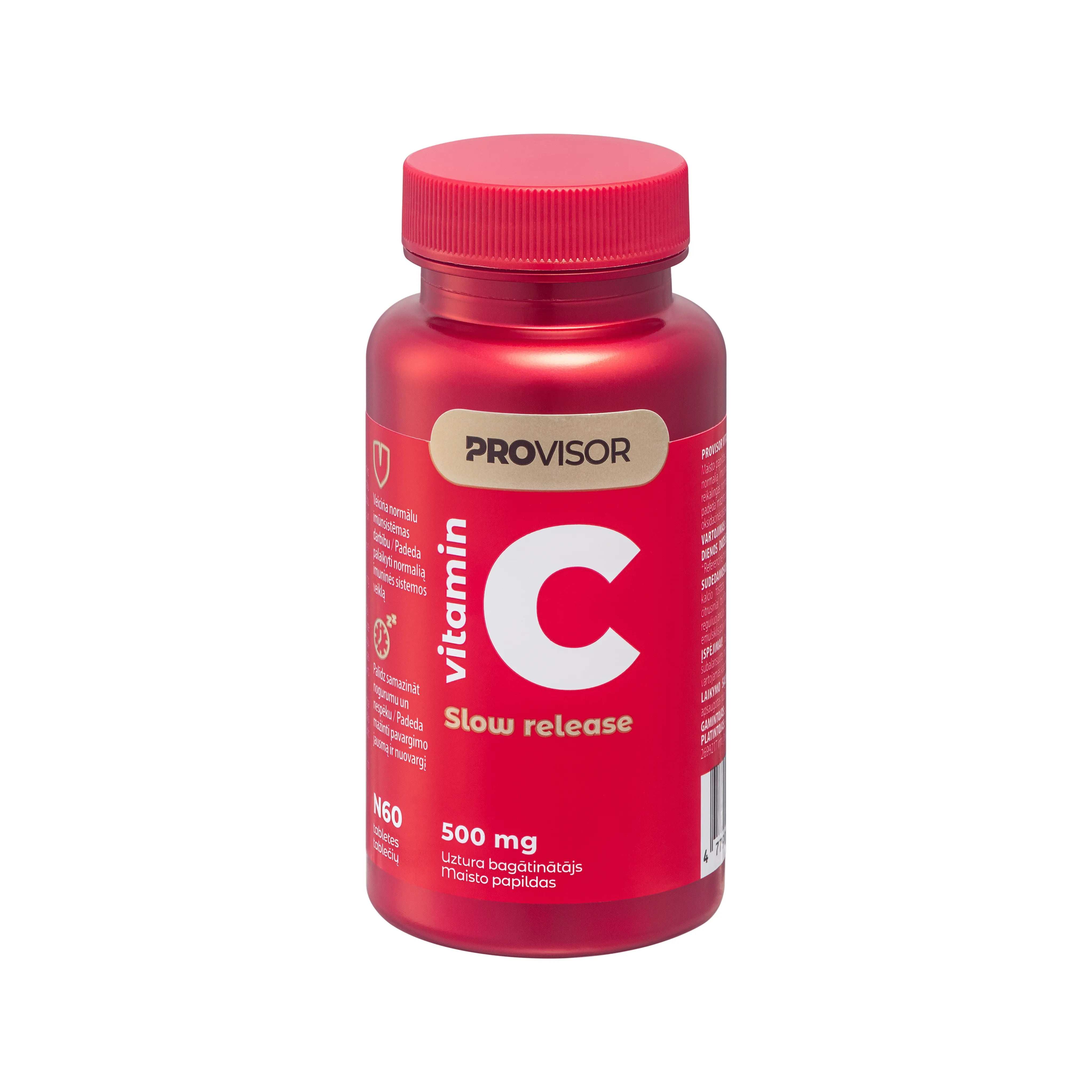 PROVISOR VITAMINAS C 500mg prailginto veikimo, tabletės N60 -  