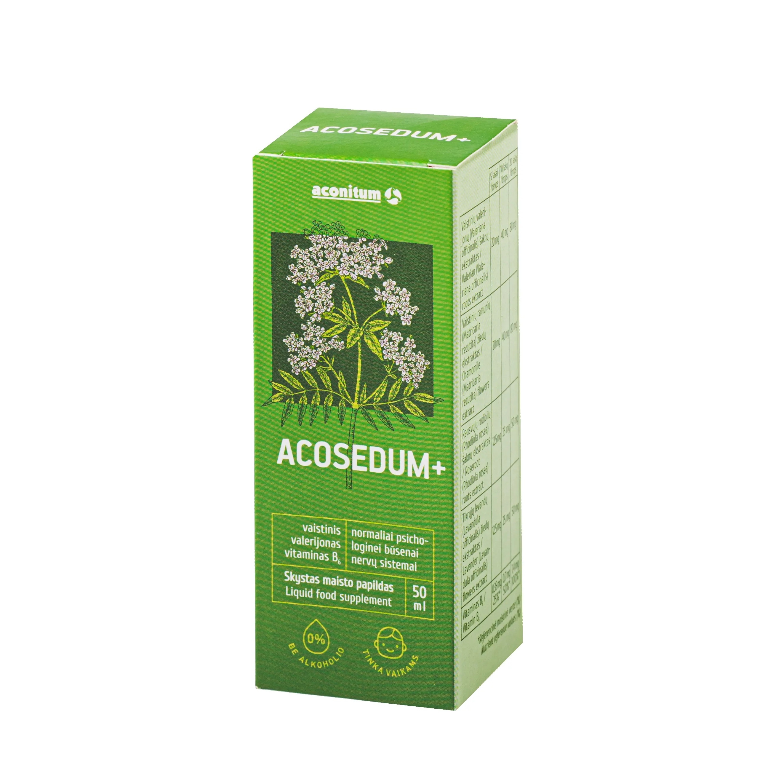 ACONITUM nervų sistemai ACOSEDUM+, 50ml -  