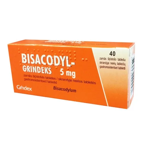 Bisacodyl-Grindeks 5mg skrandyje neirios tabletės N40 -  