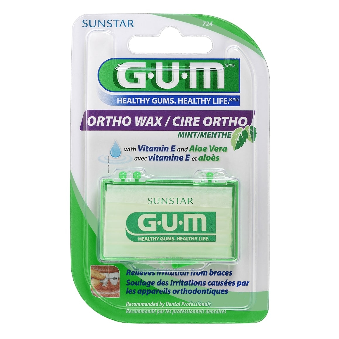 G.U.M. vaškas su veidrodėliu ORTHO, N1 -  