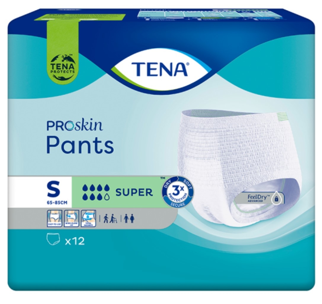 TENA sauskelnės kelnaitės PANTS SUPER, S dydis, N12 -  