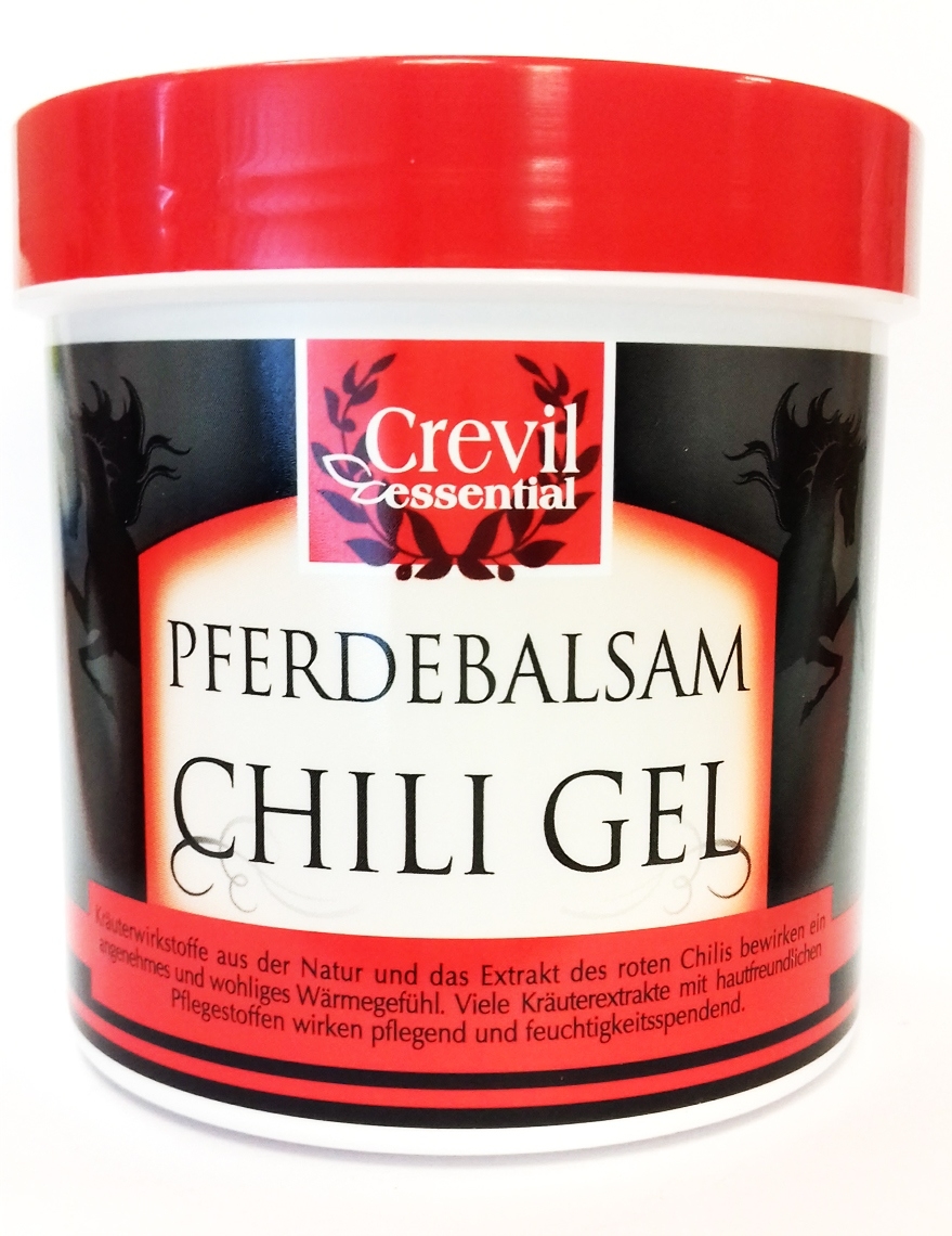 Crevil šildomasis arklių balz.su čili pipirais 250ml -  