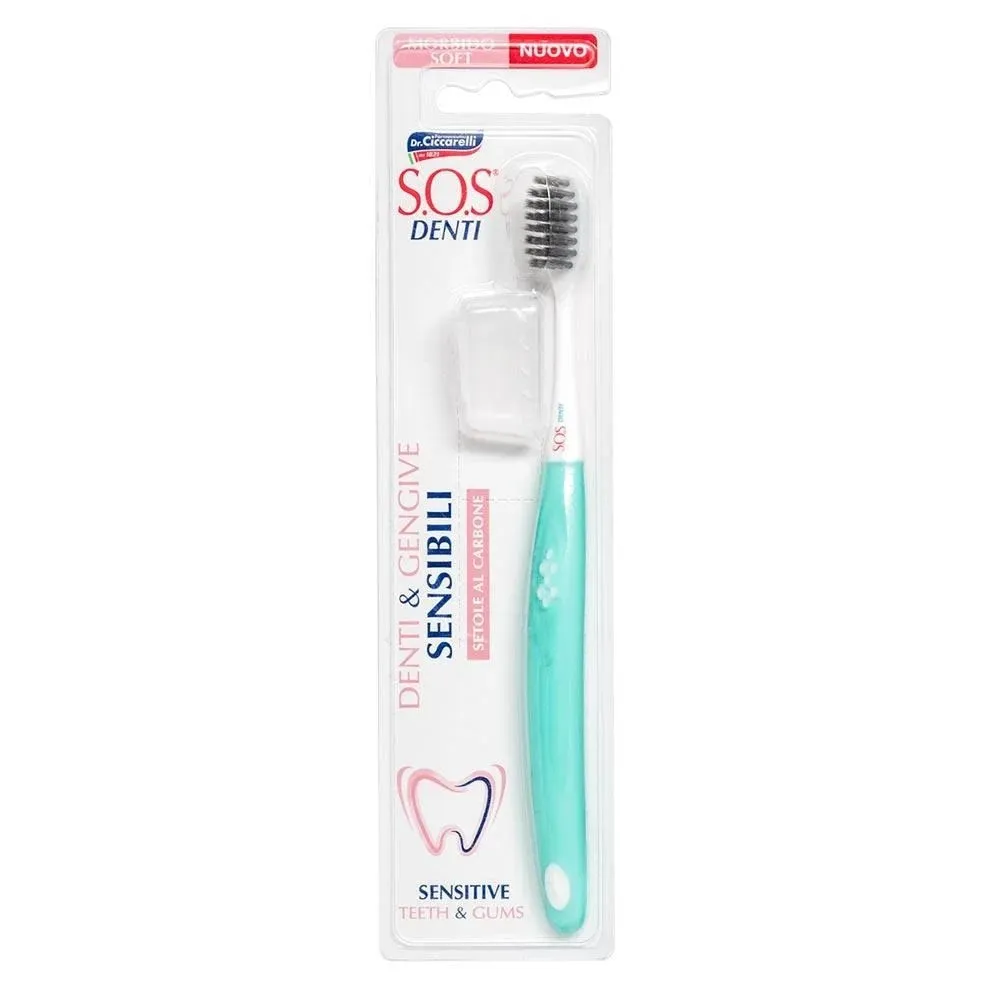 CICCARELLI dantų šepetėlis su dangteliu SOS DENTI, N1 -  