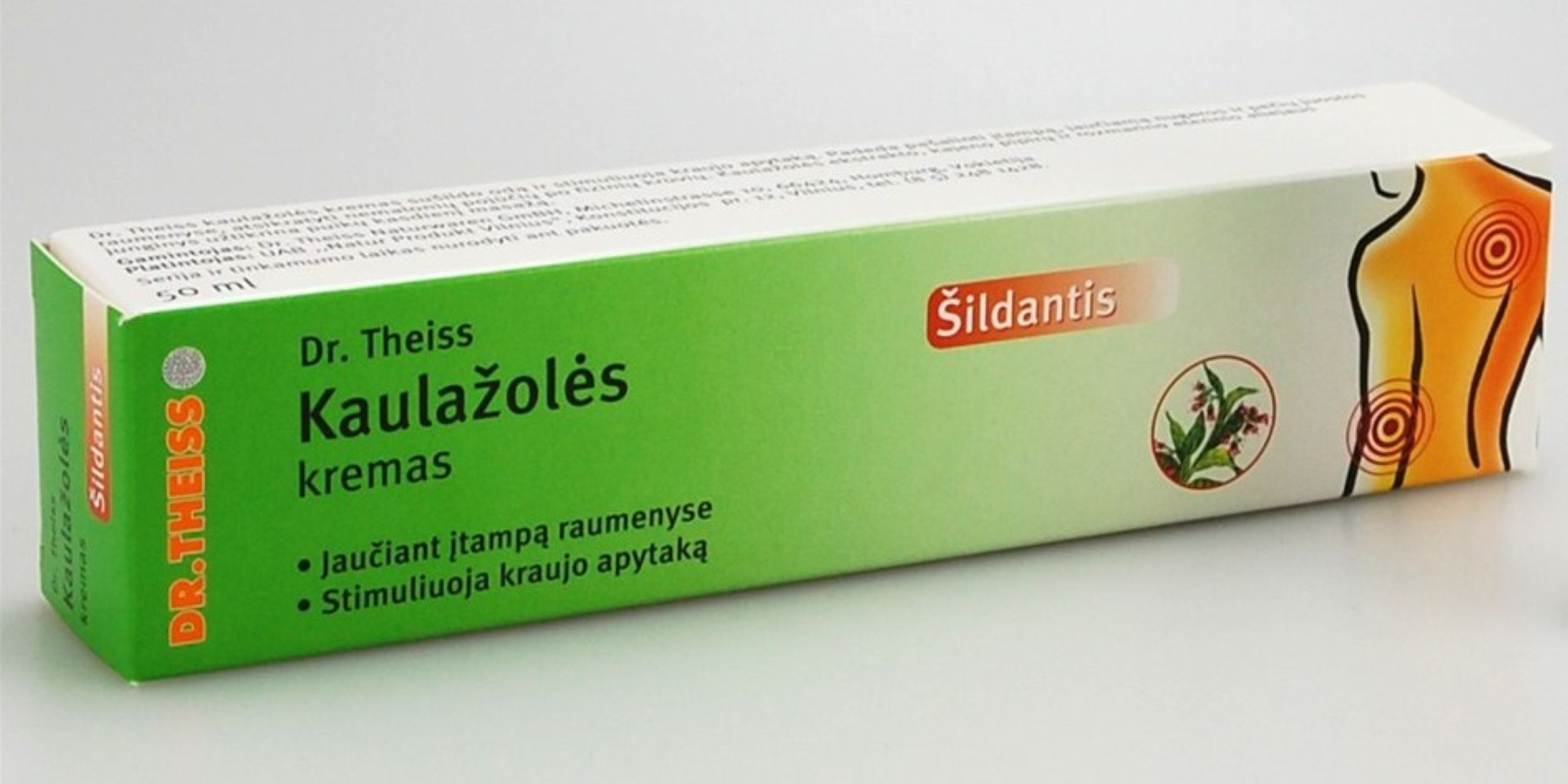 DR. THEISS kaulažolių kremas, šildantis, 50ml -  