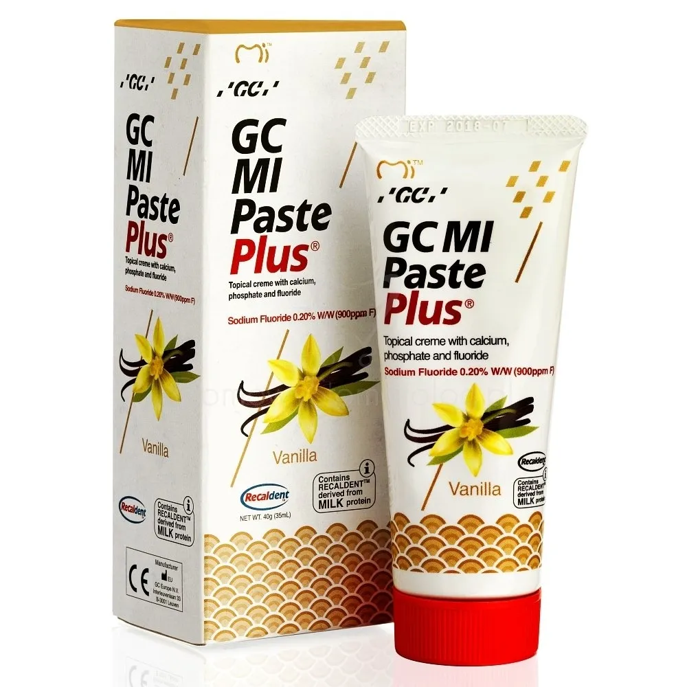 GC dantų kremas su fluoru MI PASTE PLUS, vanilės skonio, 35ml -  