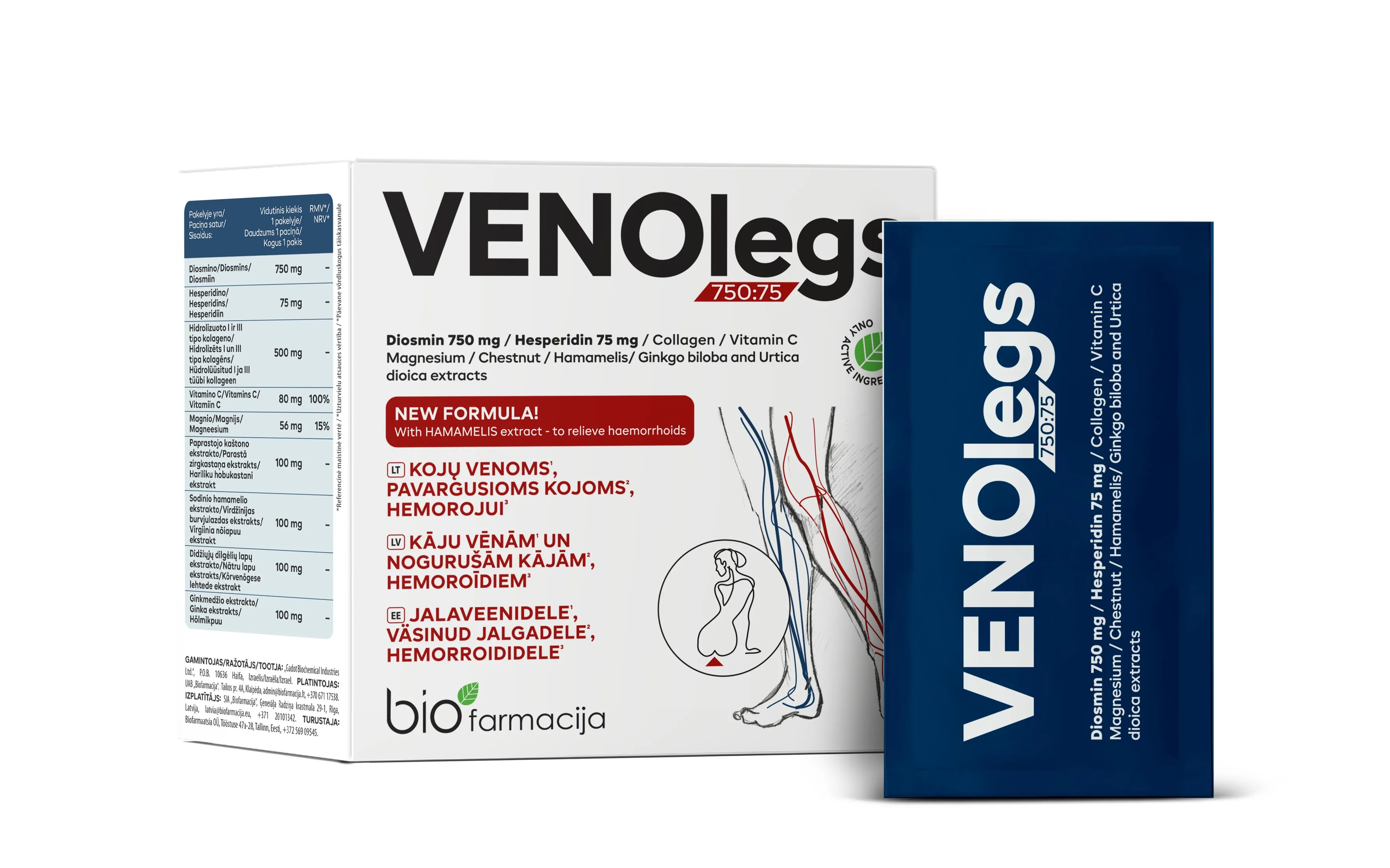 VENOLEGS 750:75 milteliai geriamajam tirpalui, N28 -  