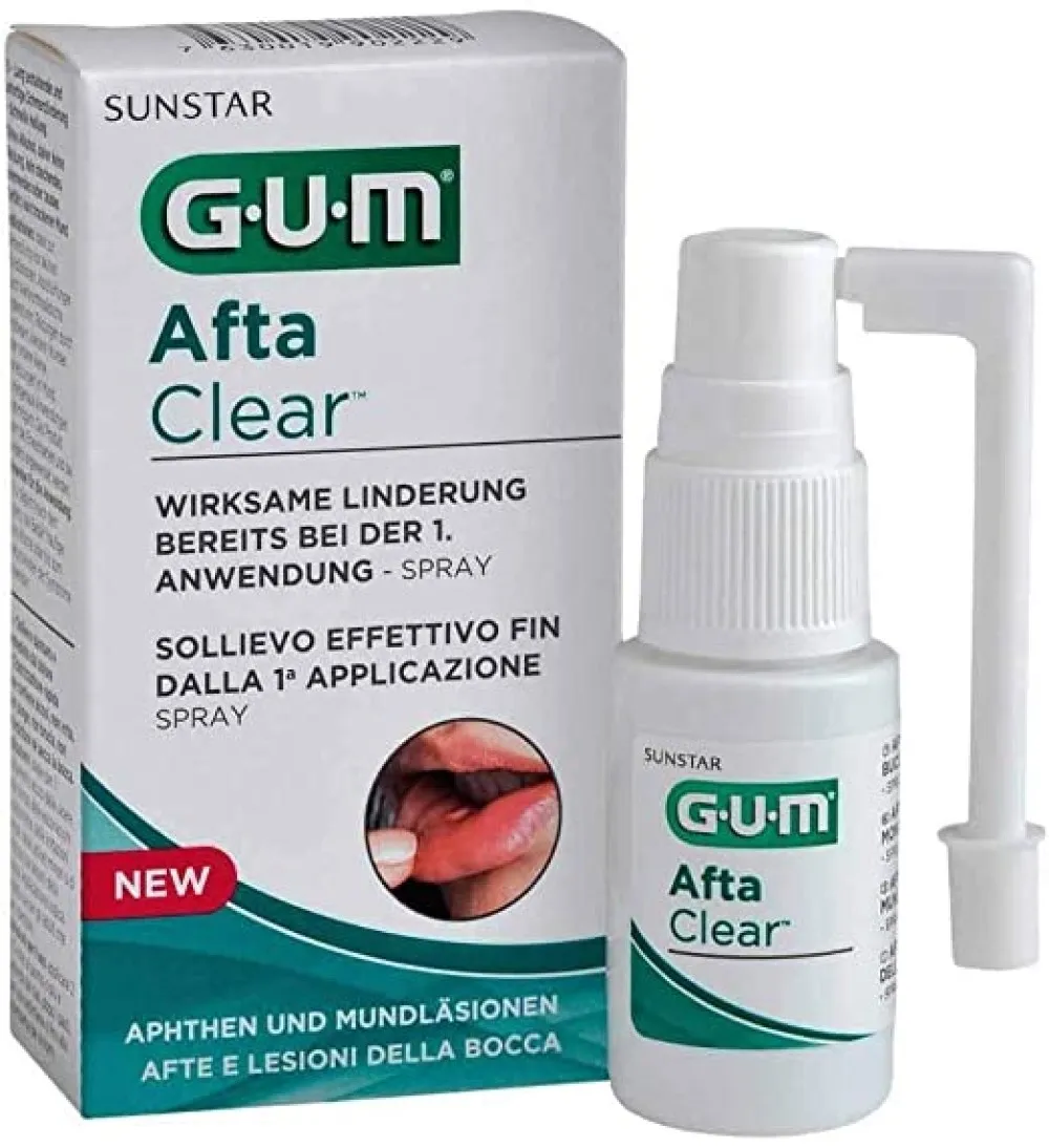 G.U.M, purškiklis burnos žaizdoms AFTACLEAR, 15ml -  