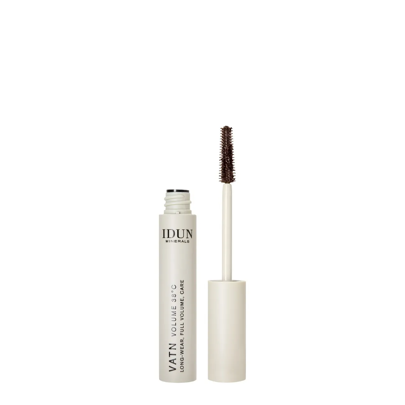 IDUN Minerals blakstienų tušas rudos spalvos VANT VOLUME, 9ml -  