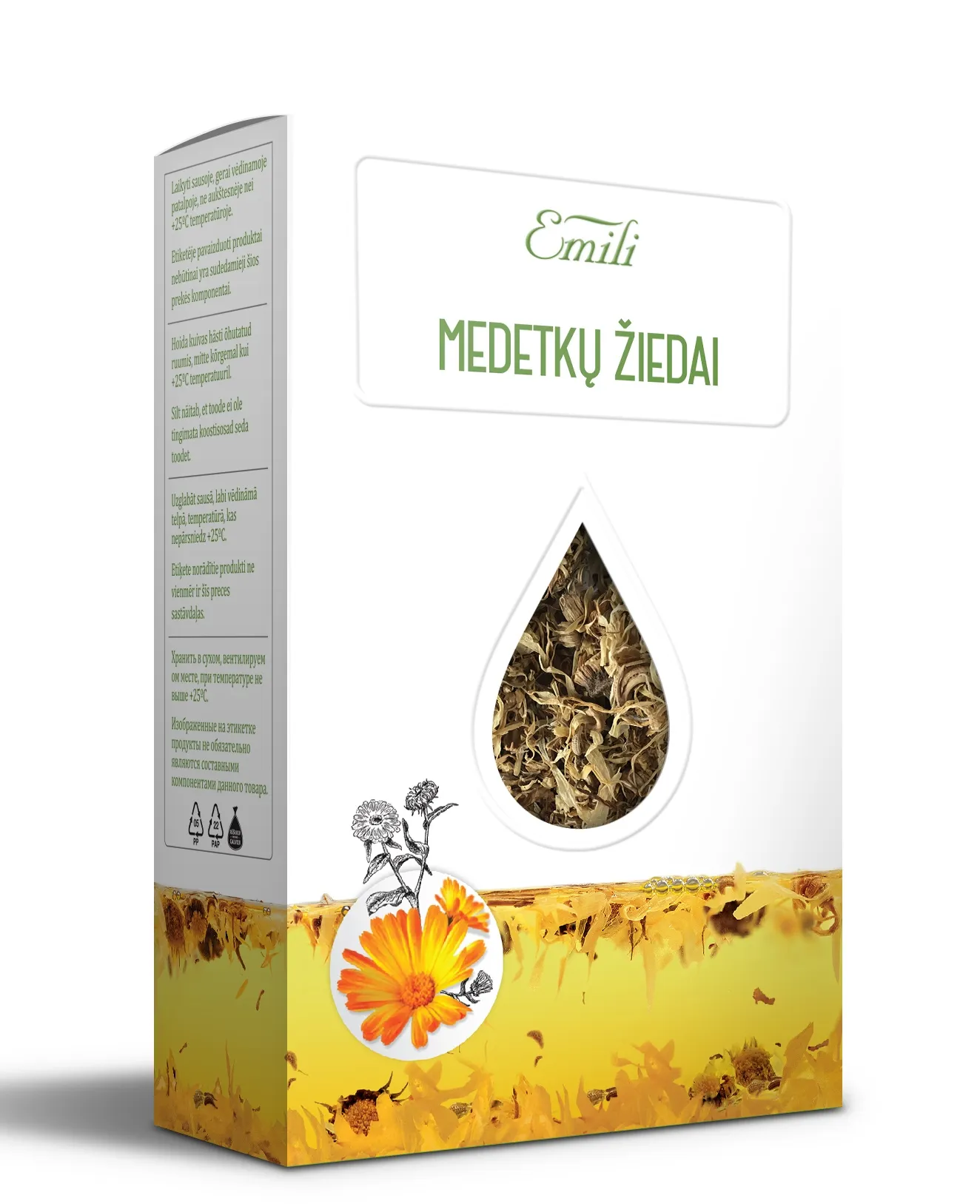 EMILI medetkų žiedų arbata, 1.5g x N20 -  