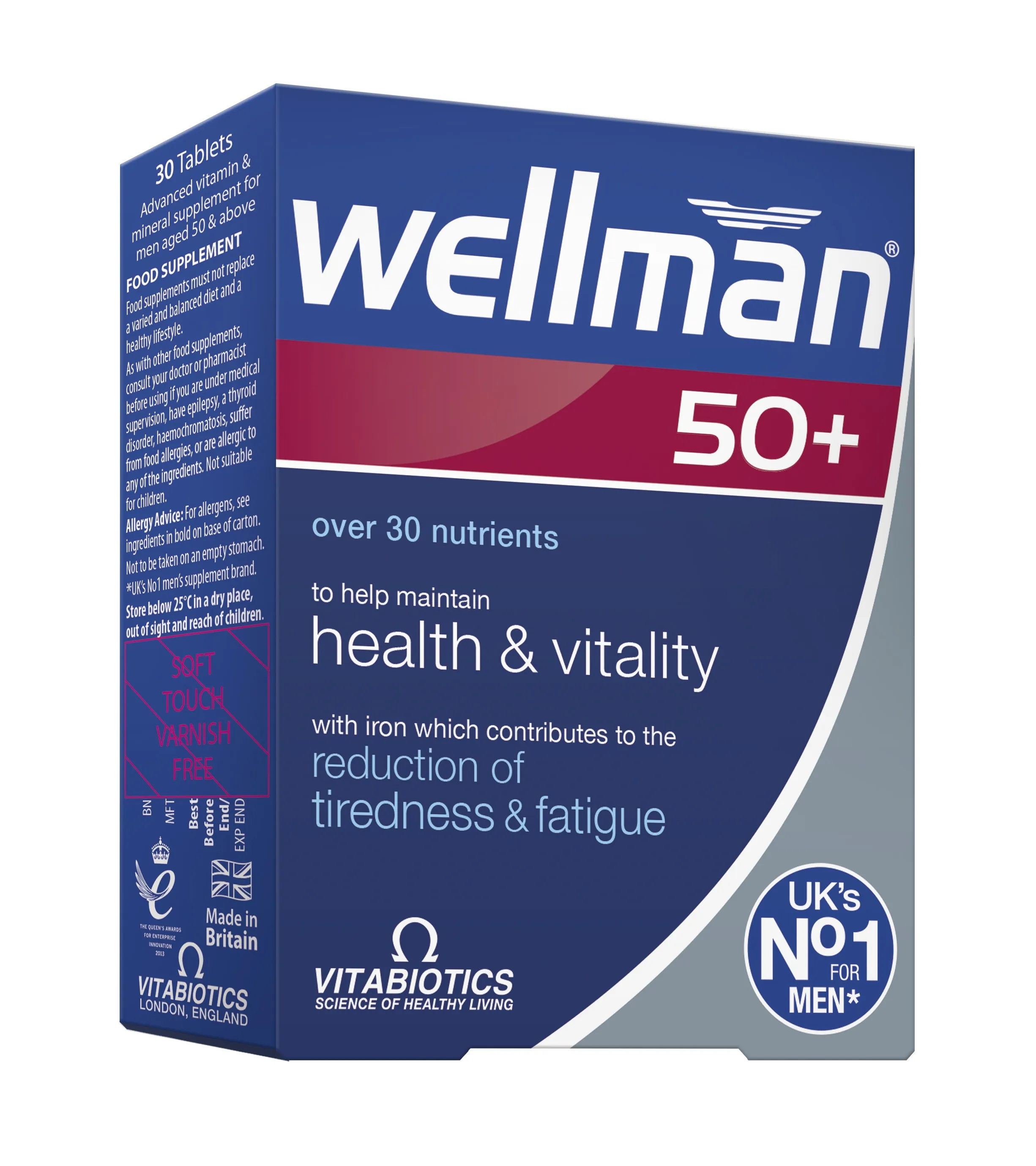 WELLMAN 50+, 30 tablečių -  