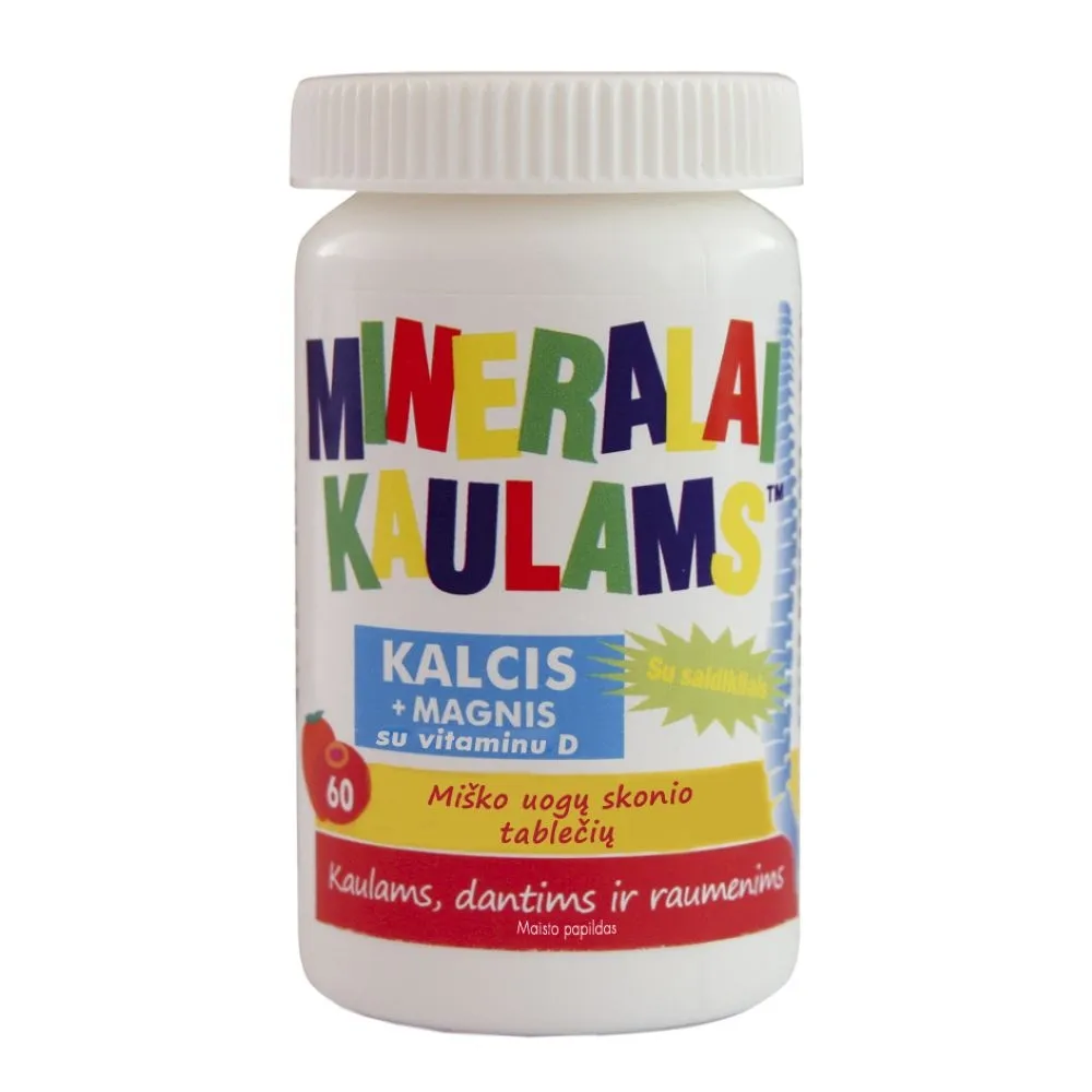 NEW NORDIC Mineralai kaulams, miško uogų skonio, N60 -  