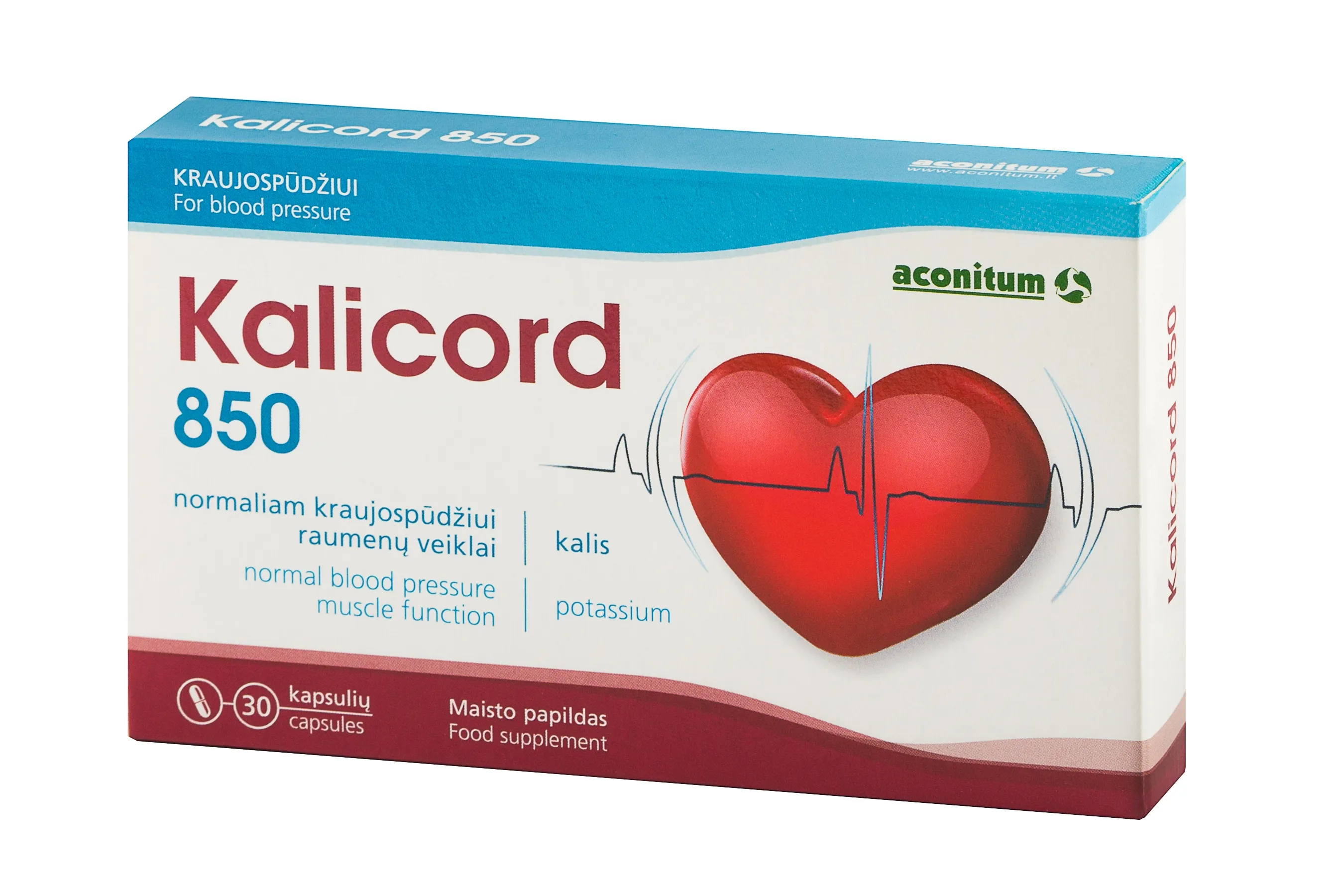 ACONITUM KALICORD 850, 30 kapsulių -  