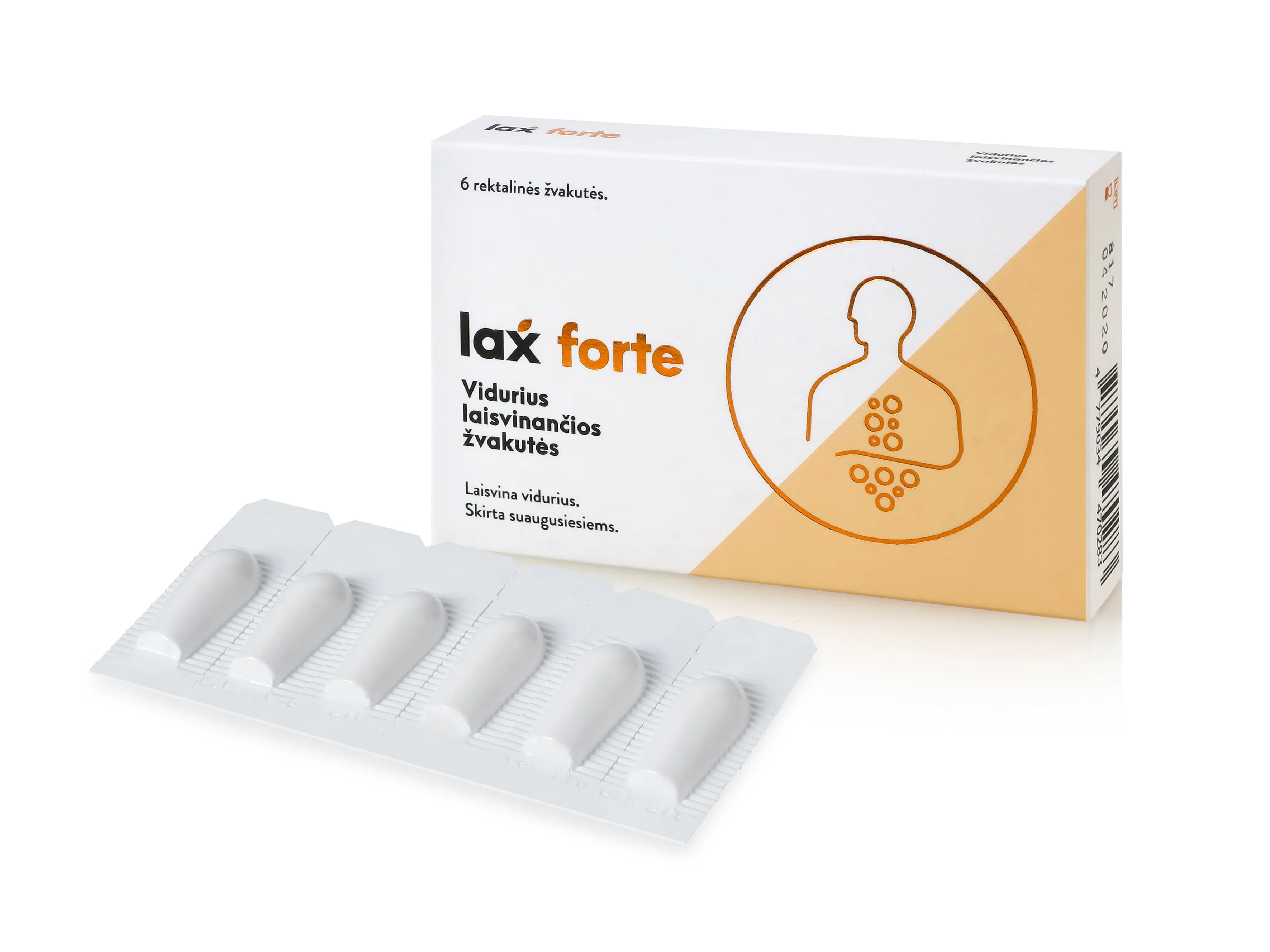 LAXFORTE rektalinės žvakutės, N6 -  