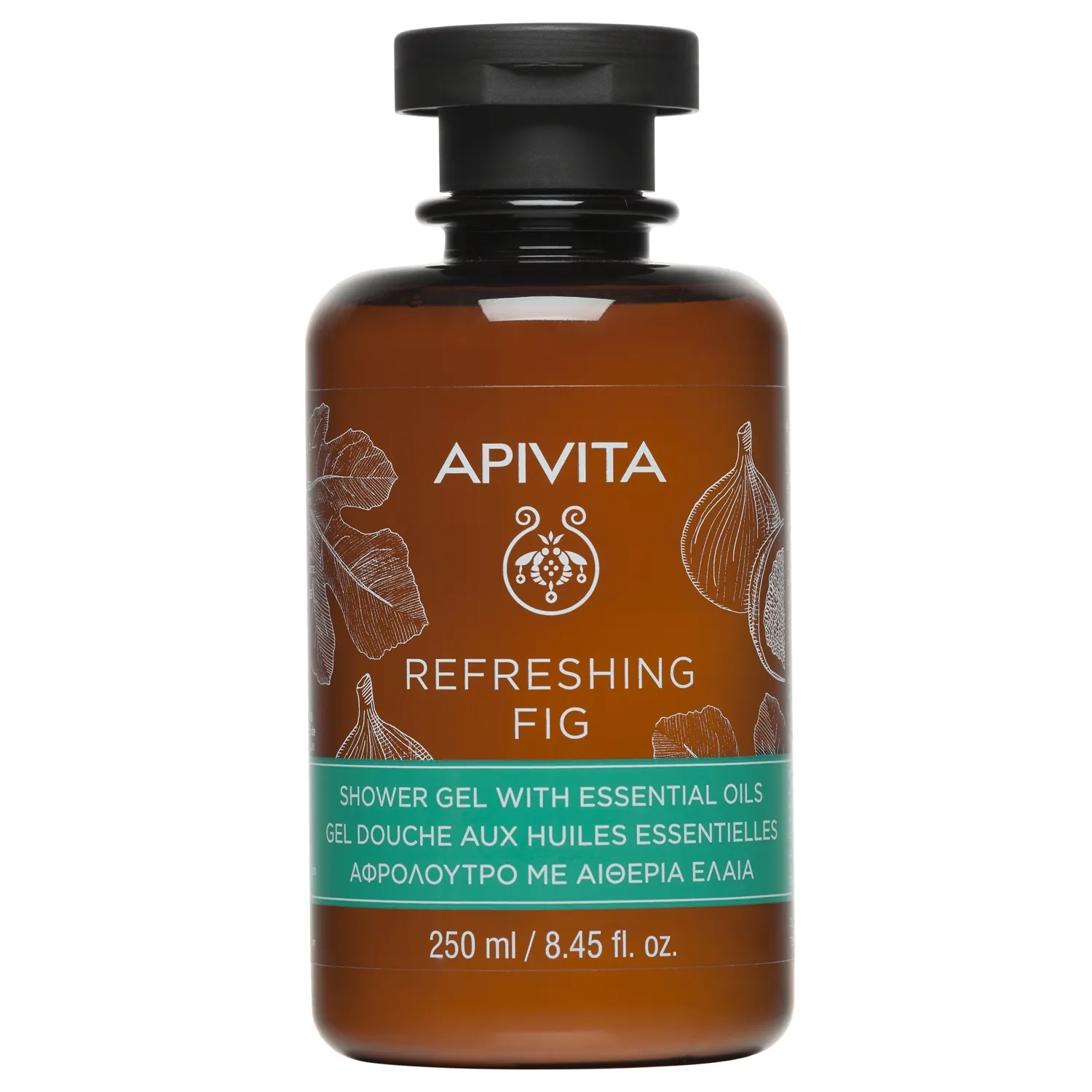 APIVITA prausiklis su figomis, gaivinamasis, 250ml -  