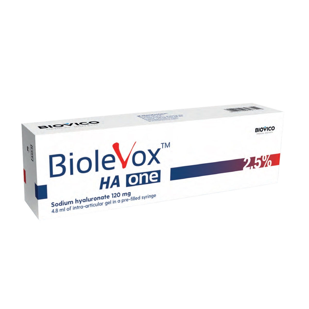 BIOLEVOX HA ONE 2,5 %, 120 mg, 4.8 ml -  
