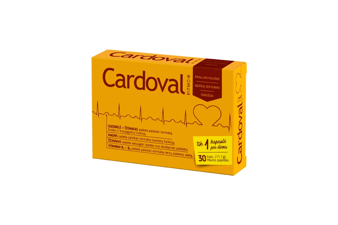 CARDOVAL RITMO, 30 kapsulių -  
