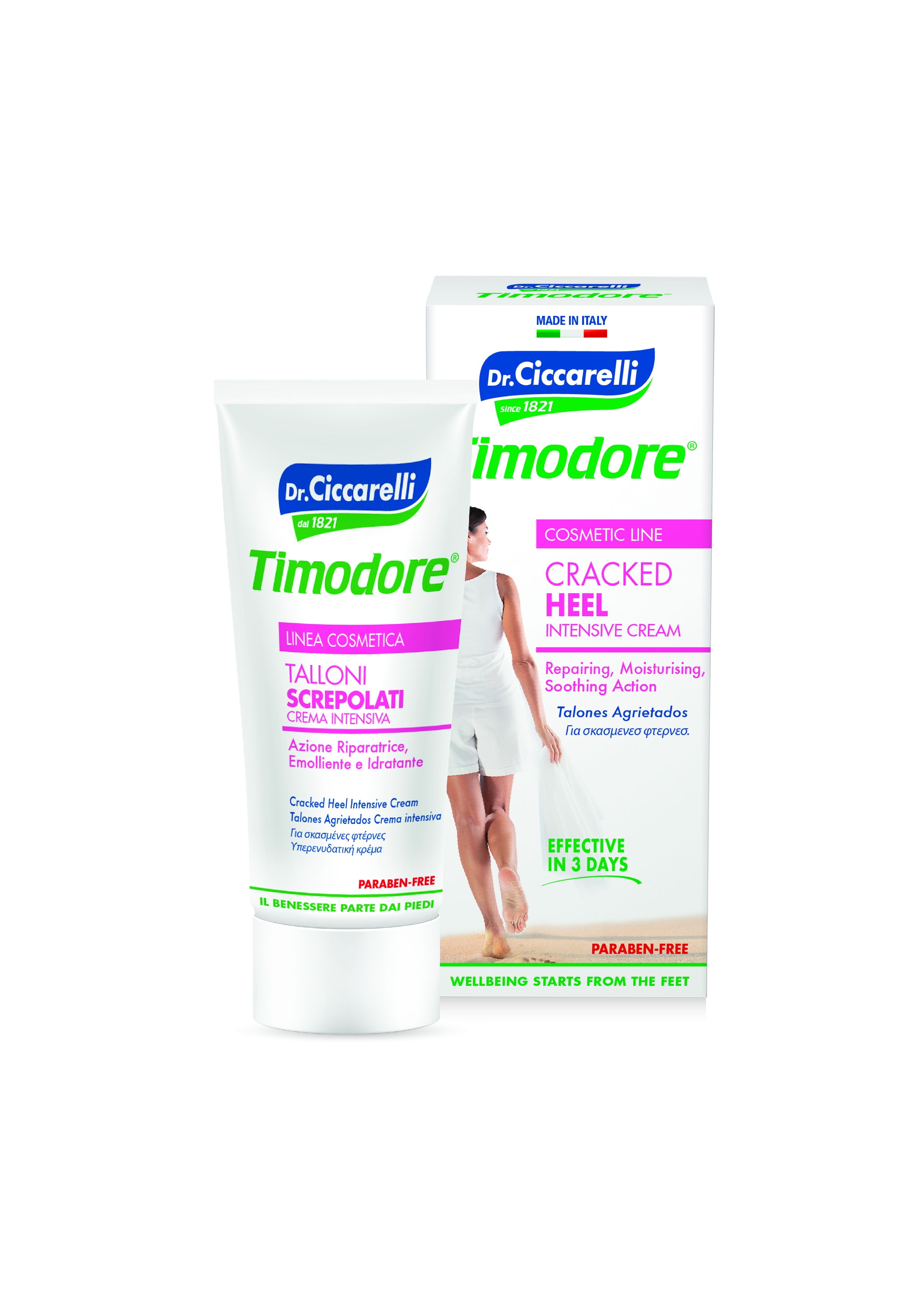 TIMODORE trūkinėjančių pėdų kremas su UREA, 75ml -  