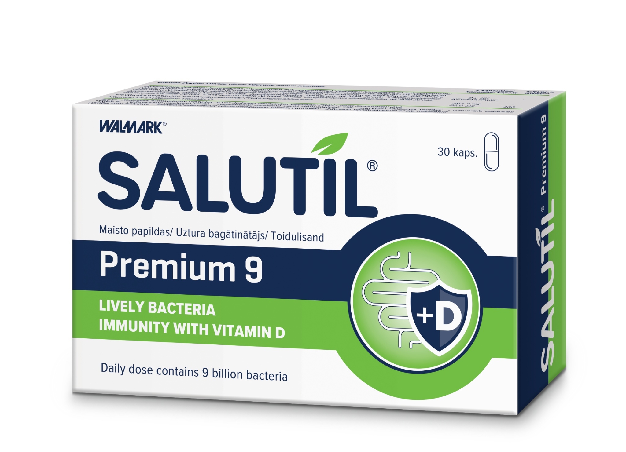 SALUTIL PREMIUM 9 (9 mlrd. Gyvybingųjų bakterijų), 30 kapsulių -  4