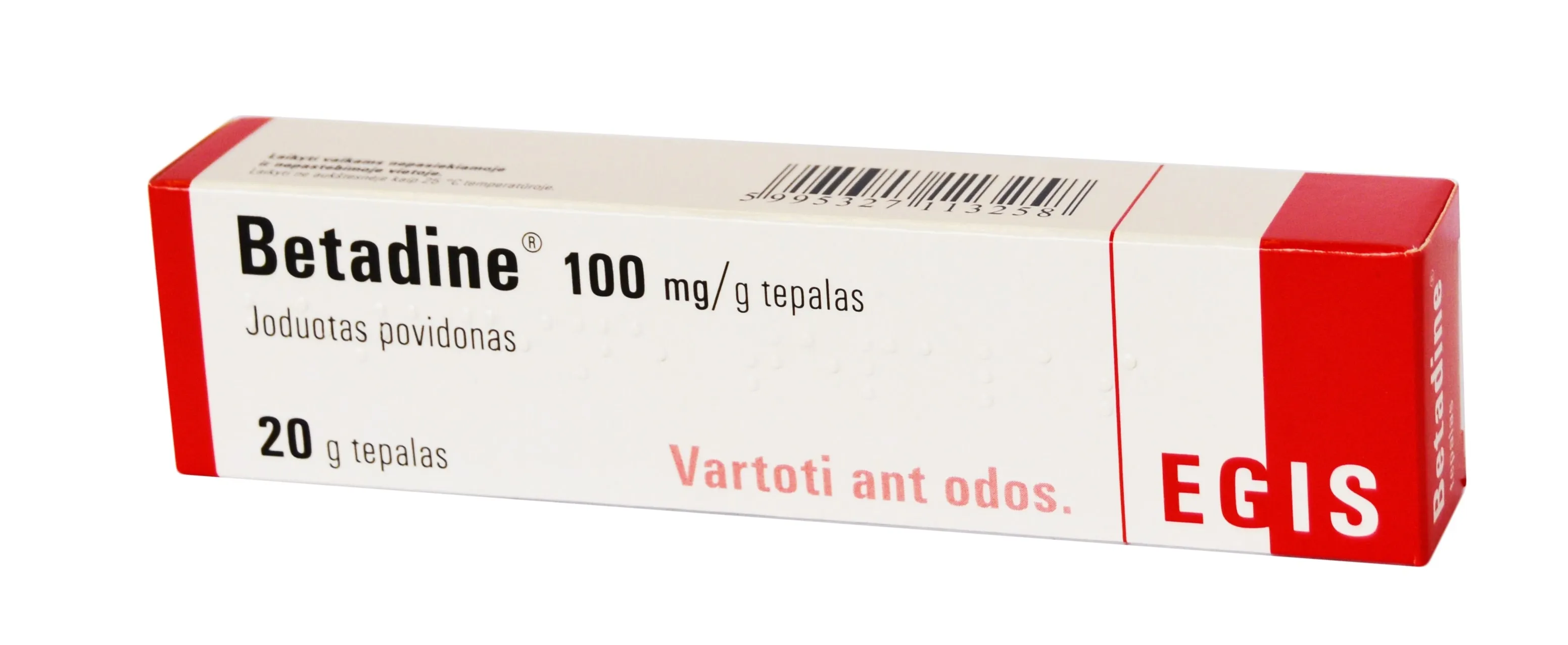 Betadine 100mg/g tepalas 20g -  