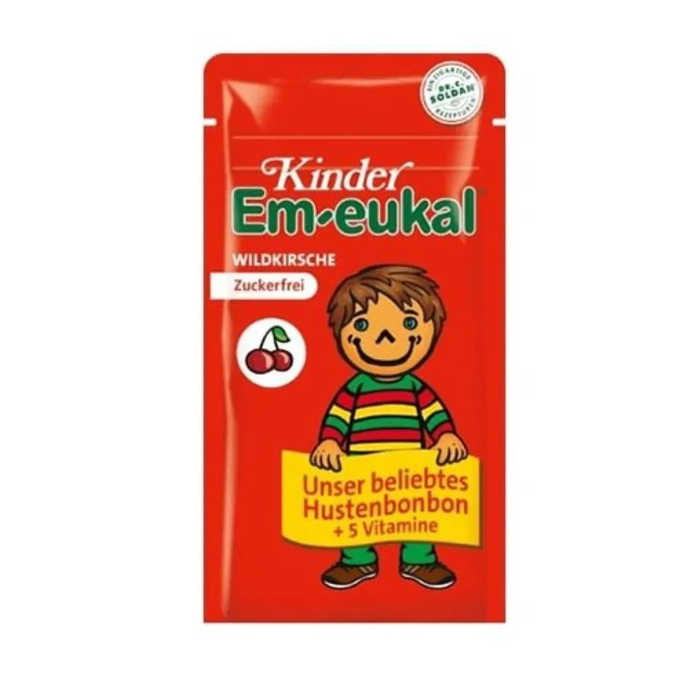 EM-EUKAL KINDER laukinės vyšnios skonio pastilės, 75g -  
