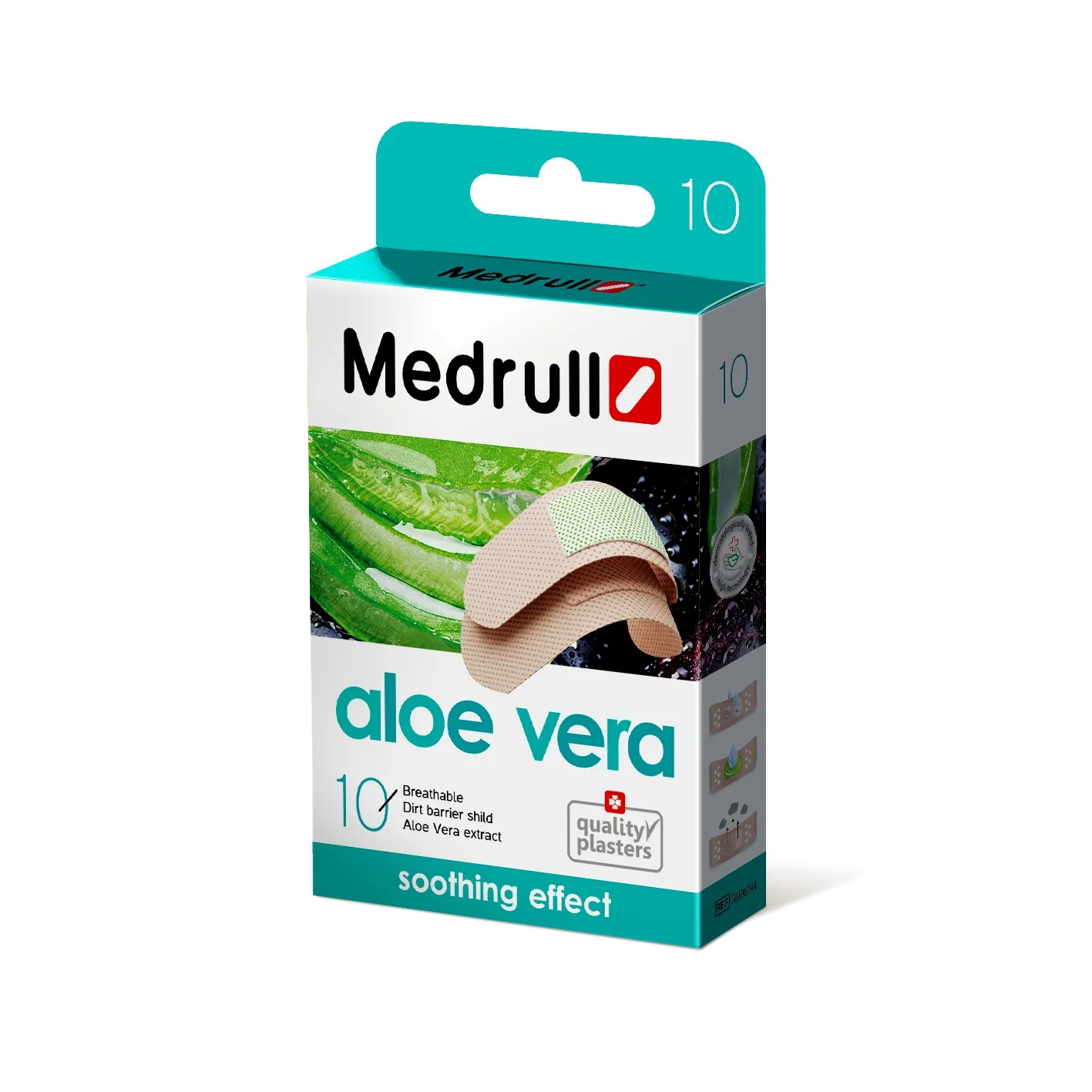 Medrull Aloe Vera pleistrai su augalų ekstraktu, 10 vnt. -  