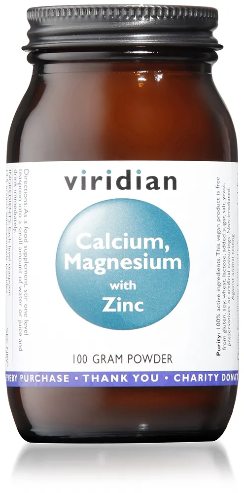 VIRIDIAN CALCIUM MAGNESIUM & ZINC, 100g -  
