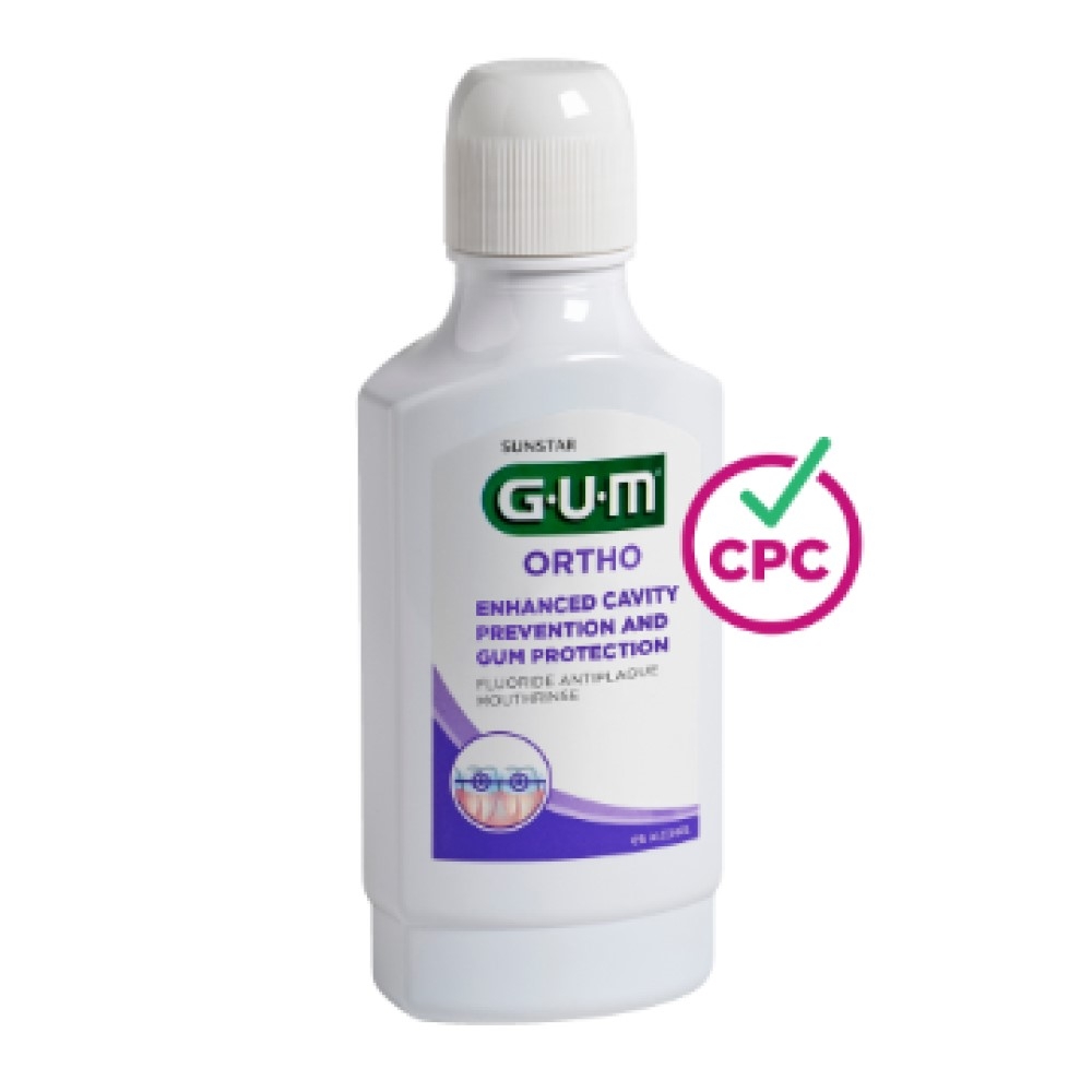 G.U.M. burnos skalavimo skystis ORTHO, 300ml -  