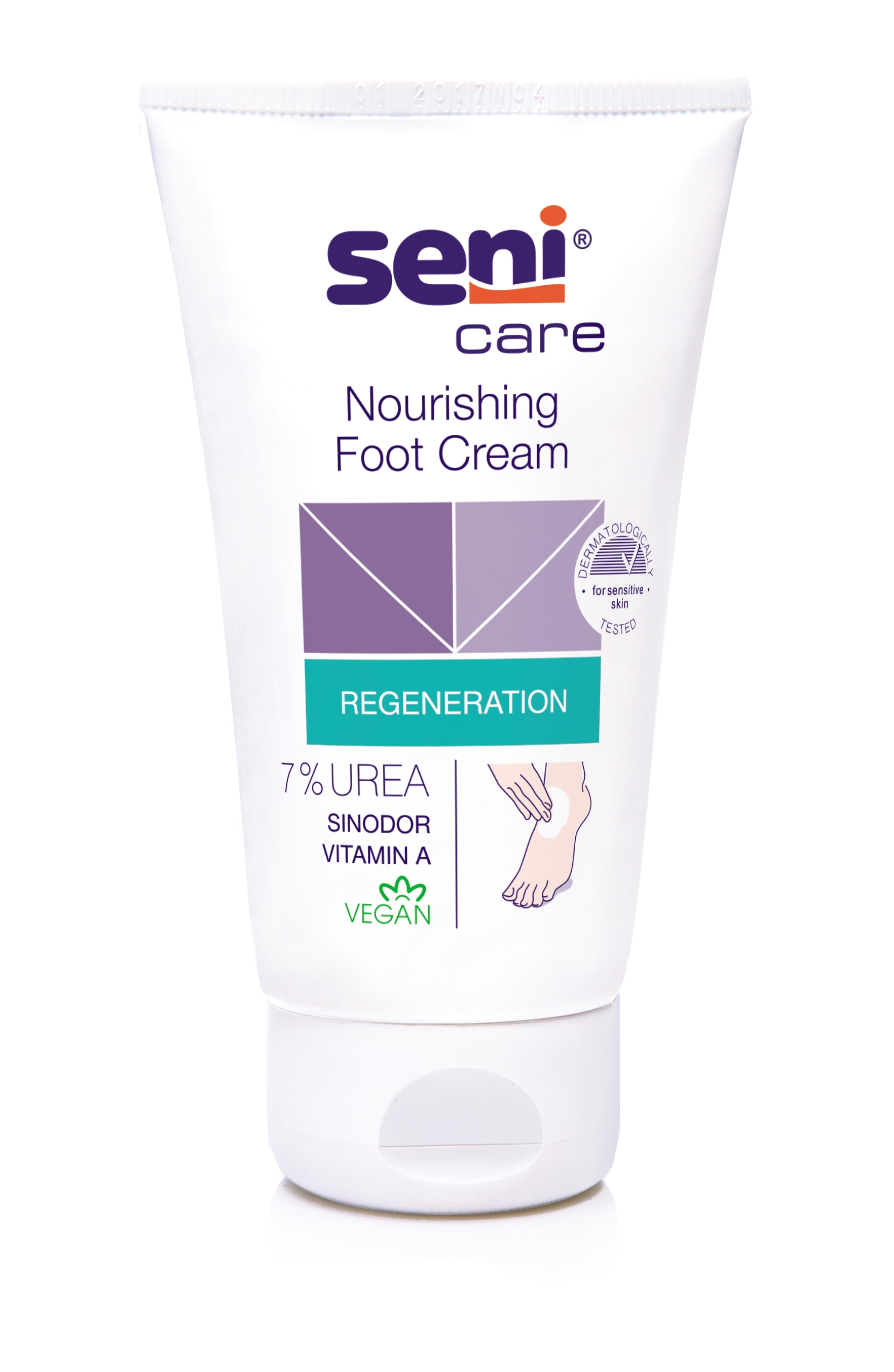 SENI Care pėdų kremas su šlapalu 7% 100 ml -  