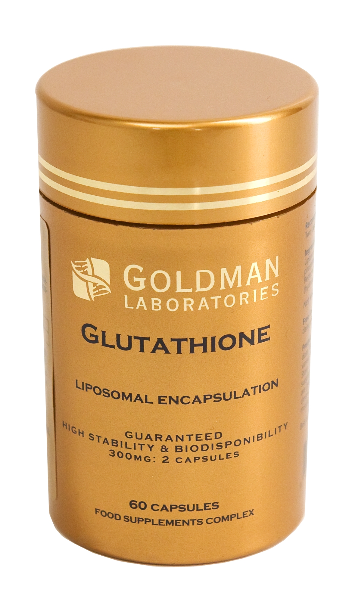 GOLDMAN LABORATORIES maisto papildas GLUTATHIONE, 60 kapsulių -  
