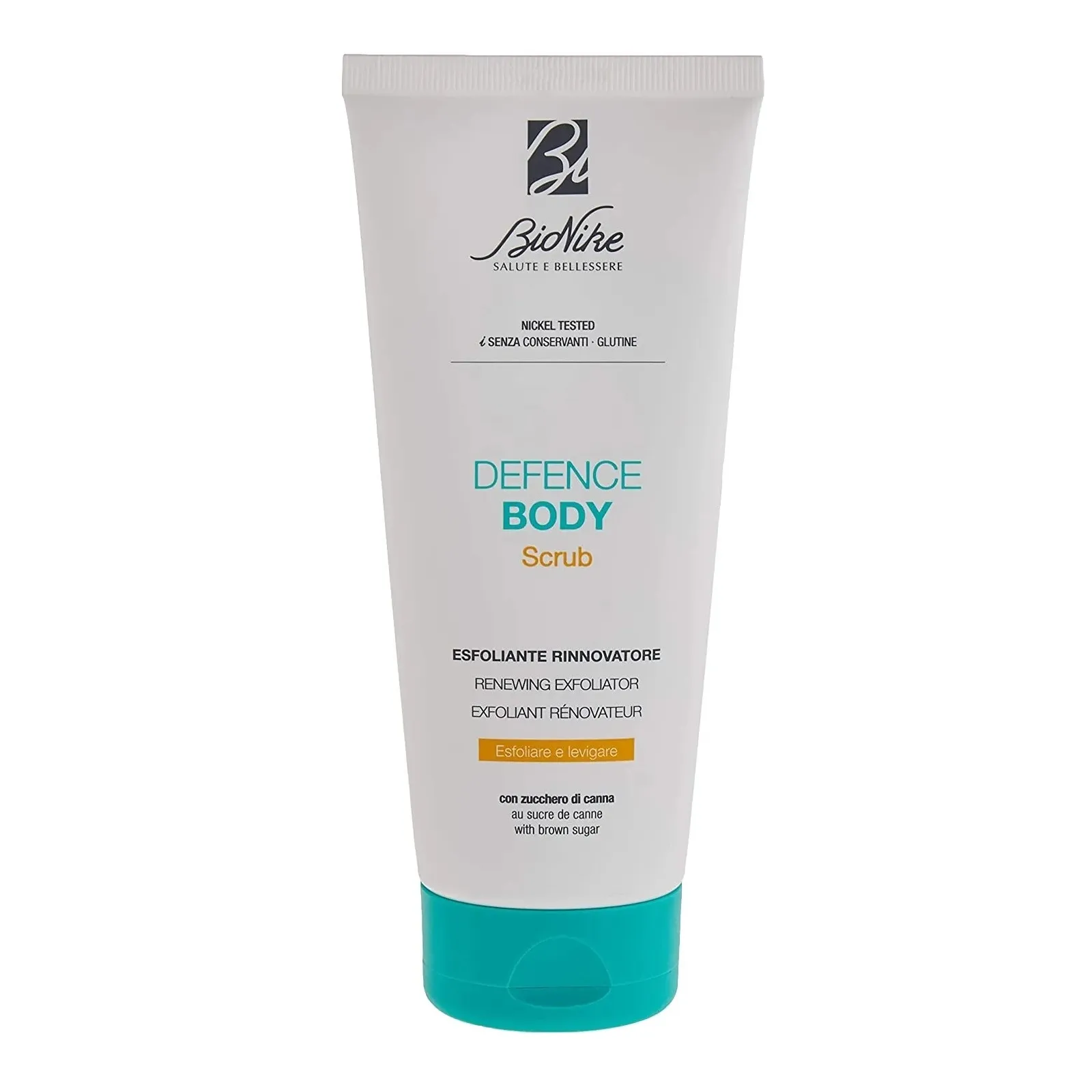 BIONIKE kūno šveitiklis su ruduoju cukrumi DEFENCE BODY, 200ml -  
