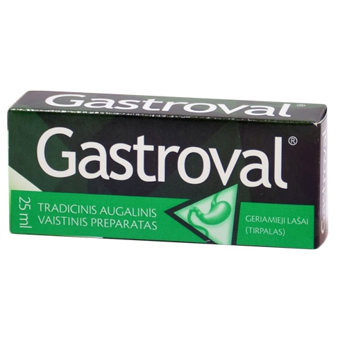 Gastroval geriamieji lašai (tirpalas) 25ml -  