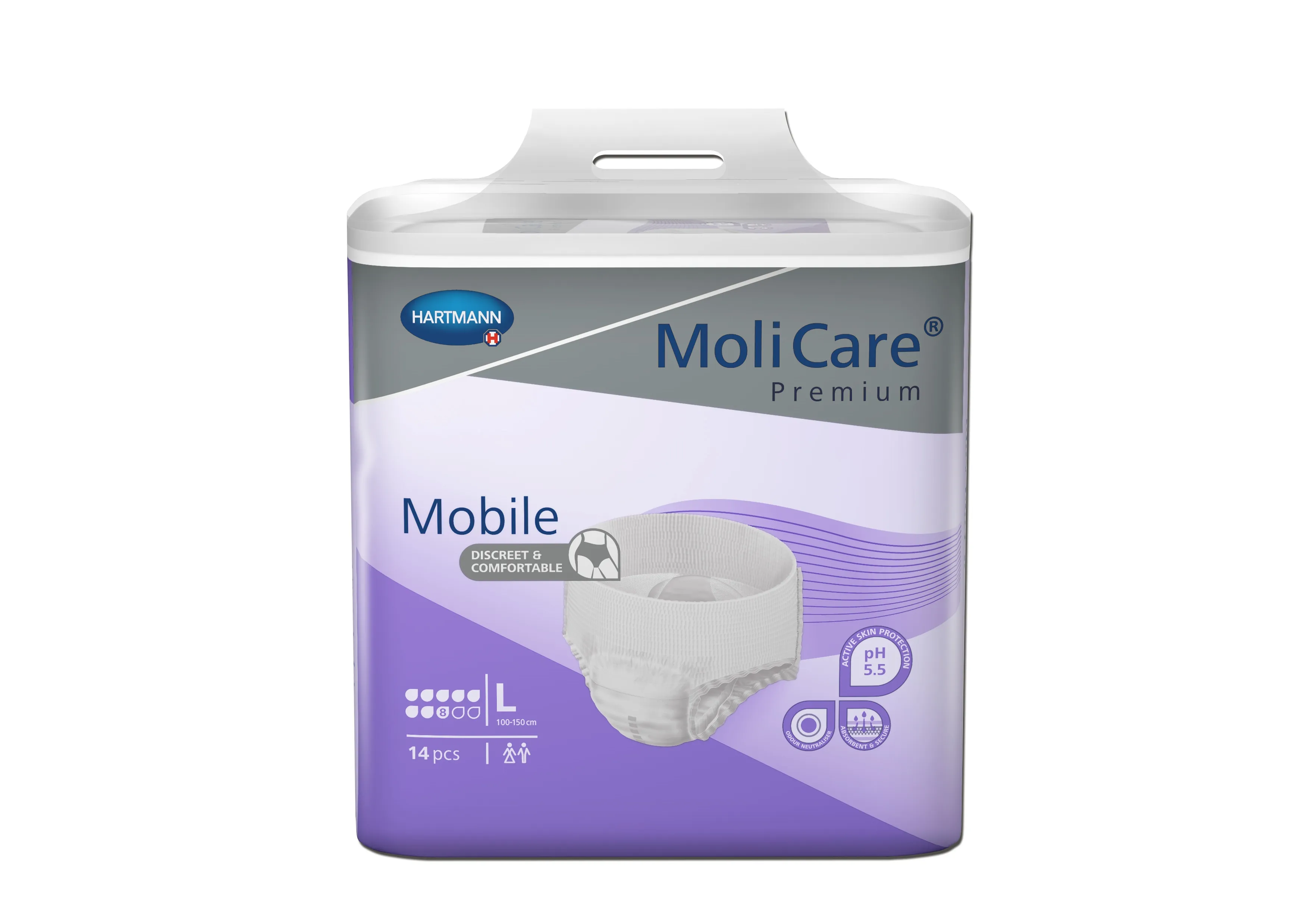 HARTMANN sauskelnės-kelnaitės MOLICARE MOBILE, 8 lašai, L, N14 -  