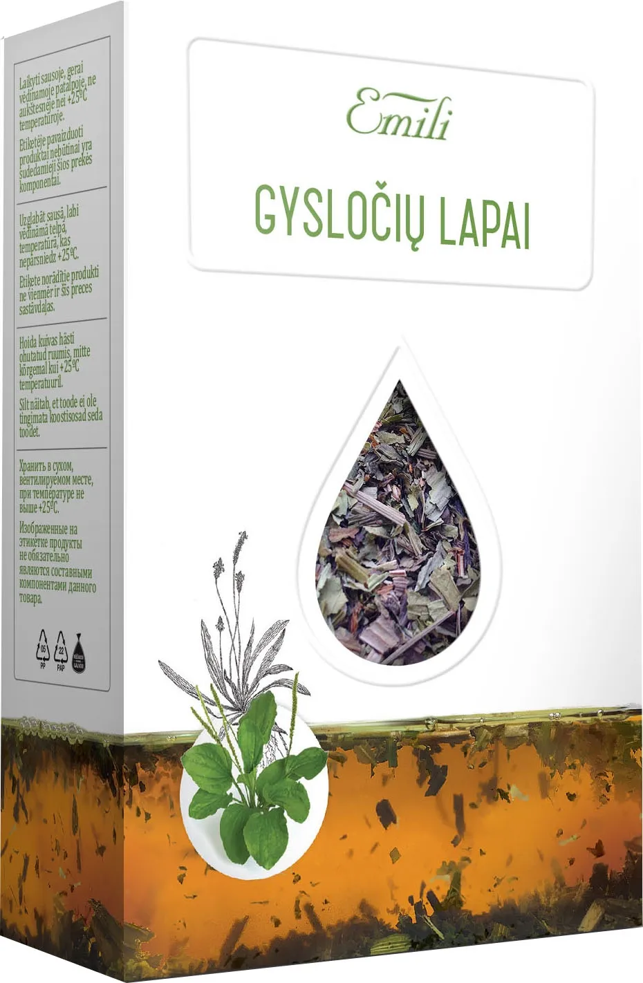 EMILI gysločių lapai, 40g -  