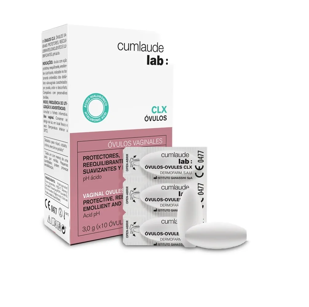 CUMLAUDE LAB CLX makšties ovulės su chlorheksidinu, N10 -  