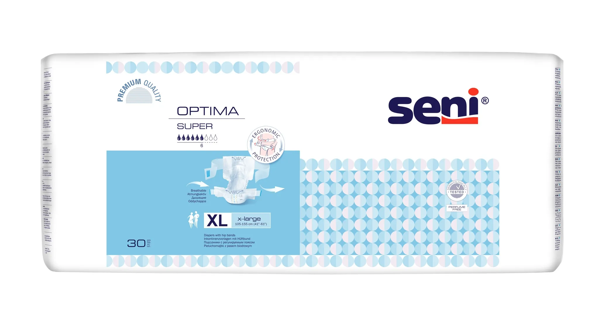 SENI Optima Super XL (premium) juos.-sausk. suaug. N30 -  