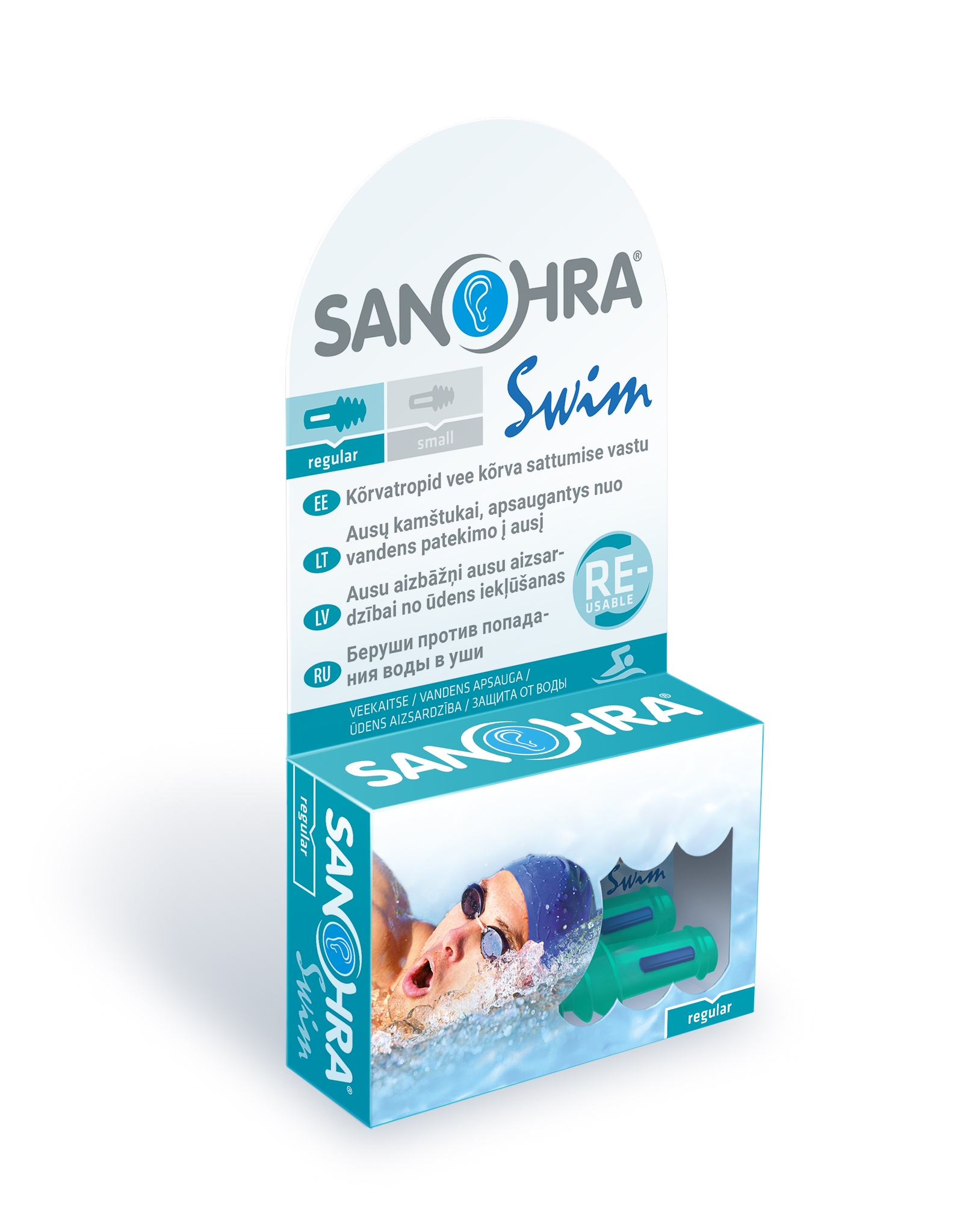 SANOHRA ausų kištukai plaukiojimui suaugusiems SWIM ADULT, N2 -  
