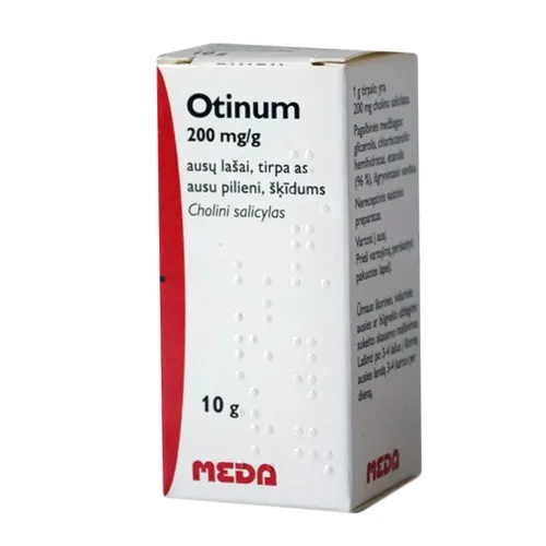 Otinum 20% ausų lašai, tirpalas 10g -  
