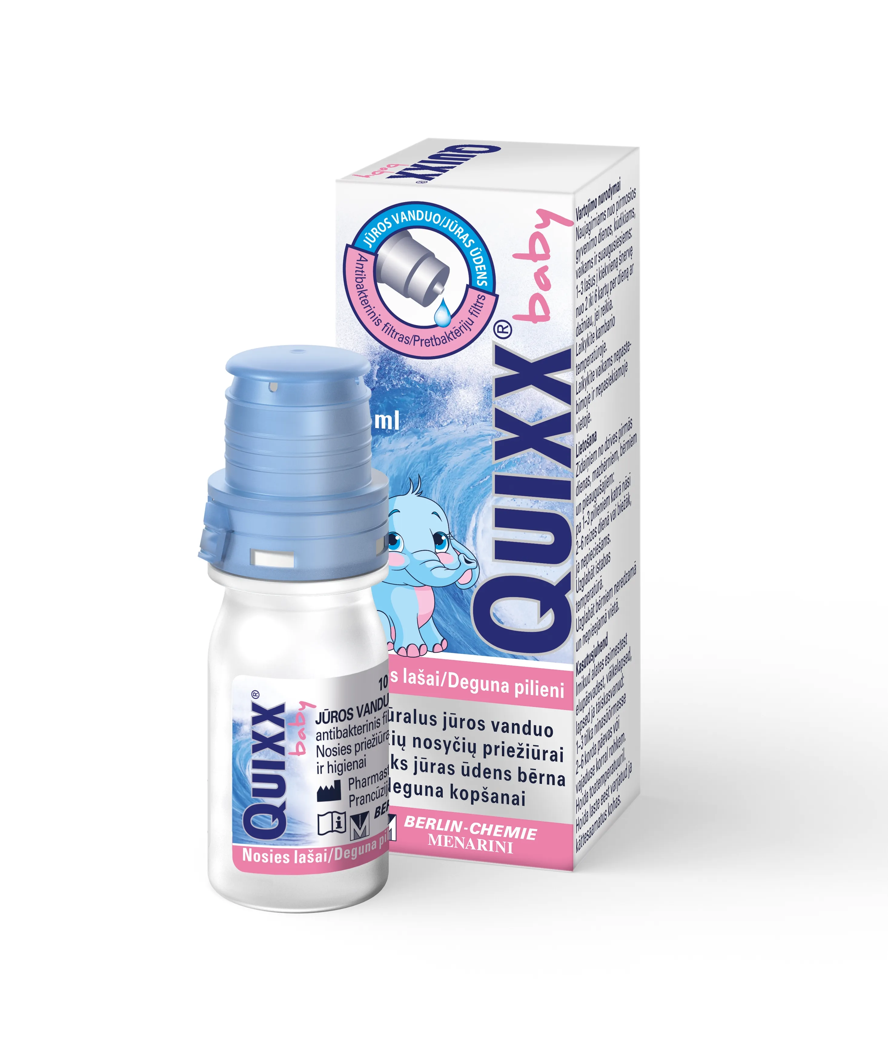 QUIXX® nosies lašai BABY, 10ml -  