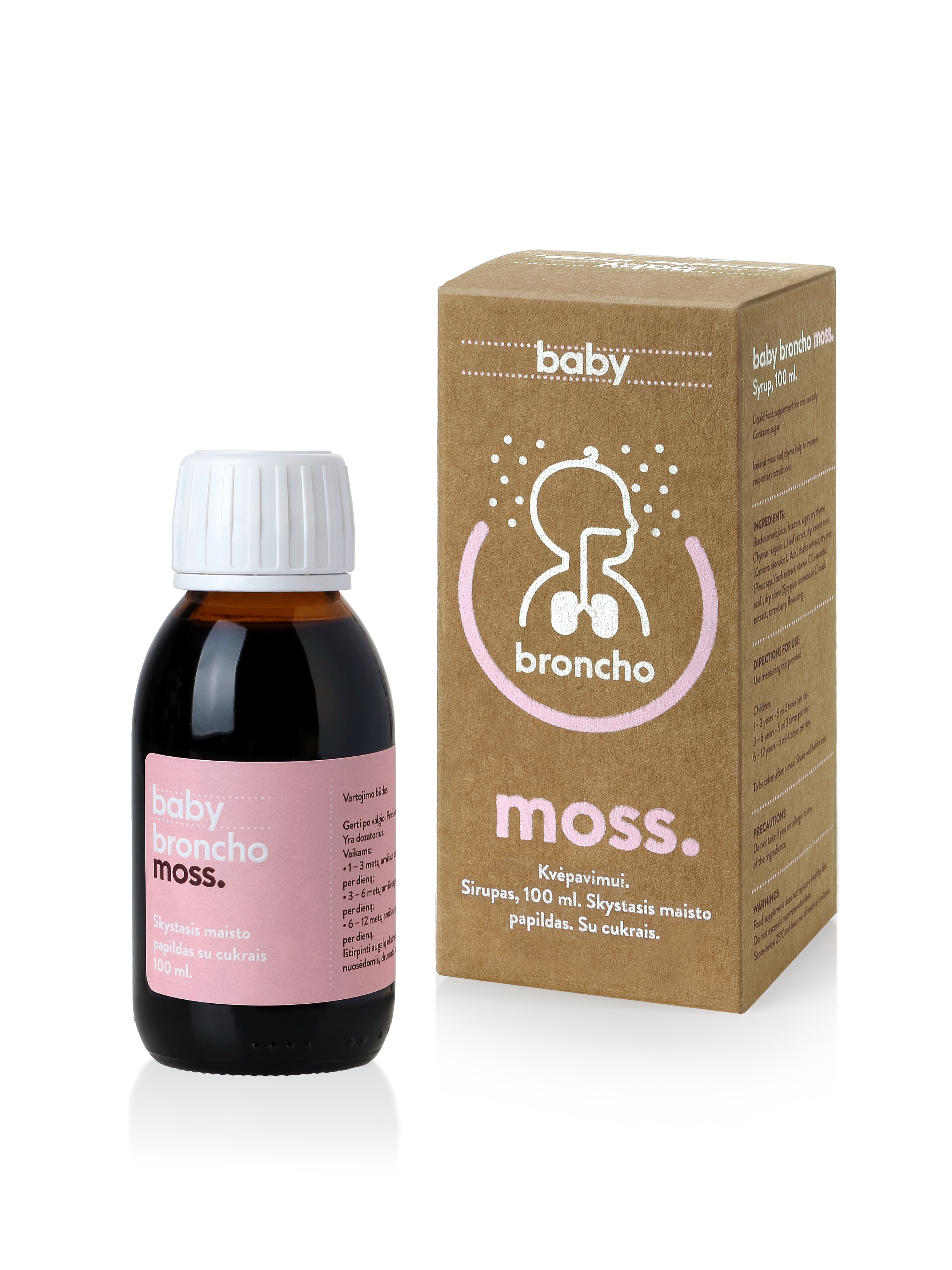 BRONCHOMOSS sirupas BABY, 100ml -  